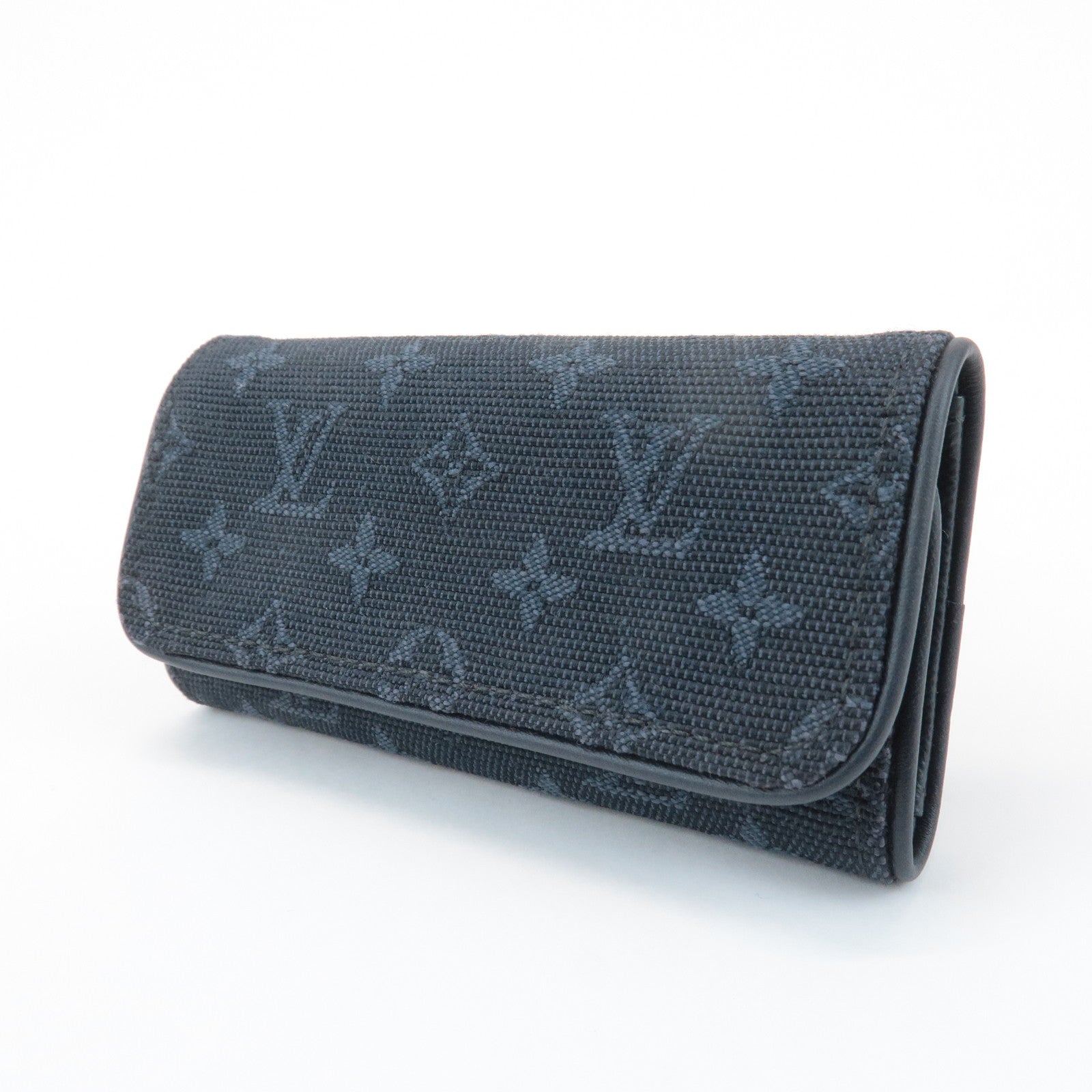 Louis Vuitton Monogram Mini Multicles 4 Key Case TST Blue M92430 Used