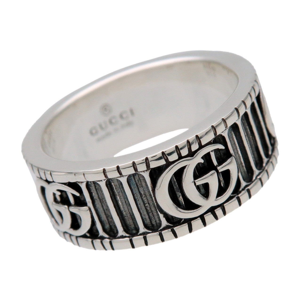 GUCCI Double G Ring SV925 Silver #14 US6.5 EU53 HK14