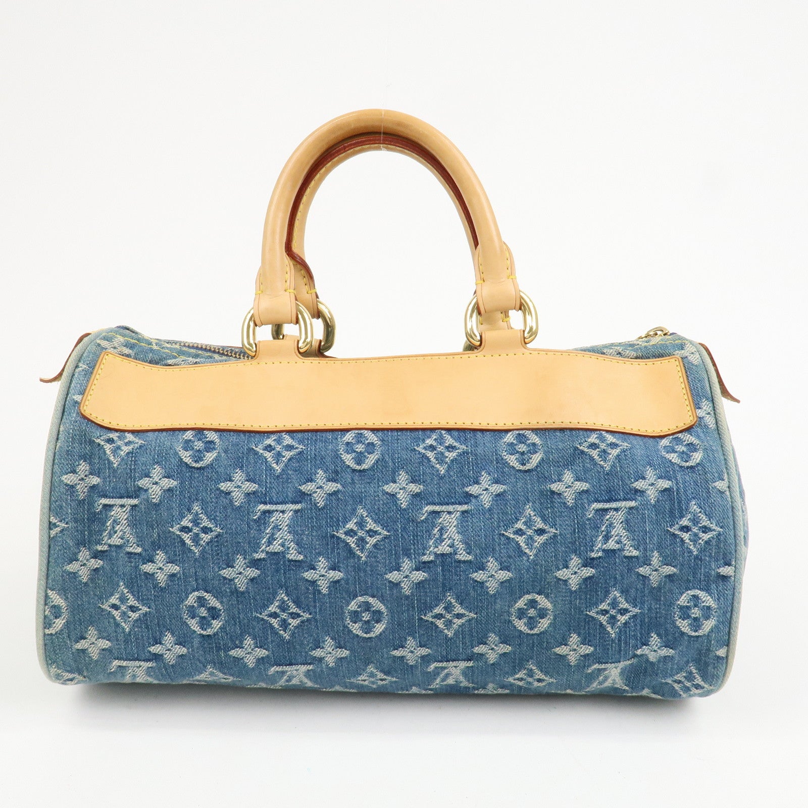 Louis Vuitton Monogram Denim Neo Speedy Boston Bag Blue M95019