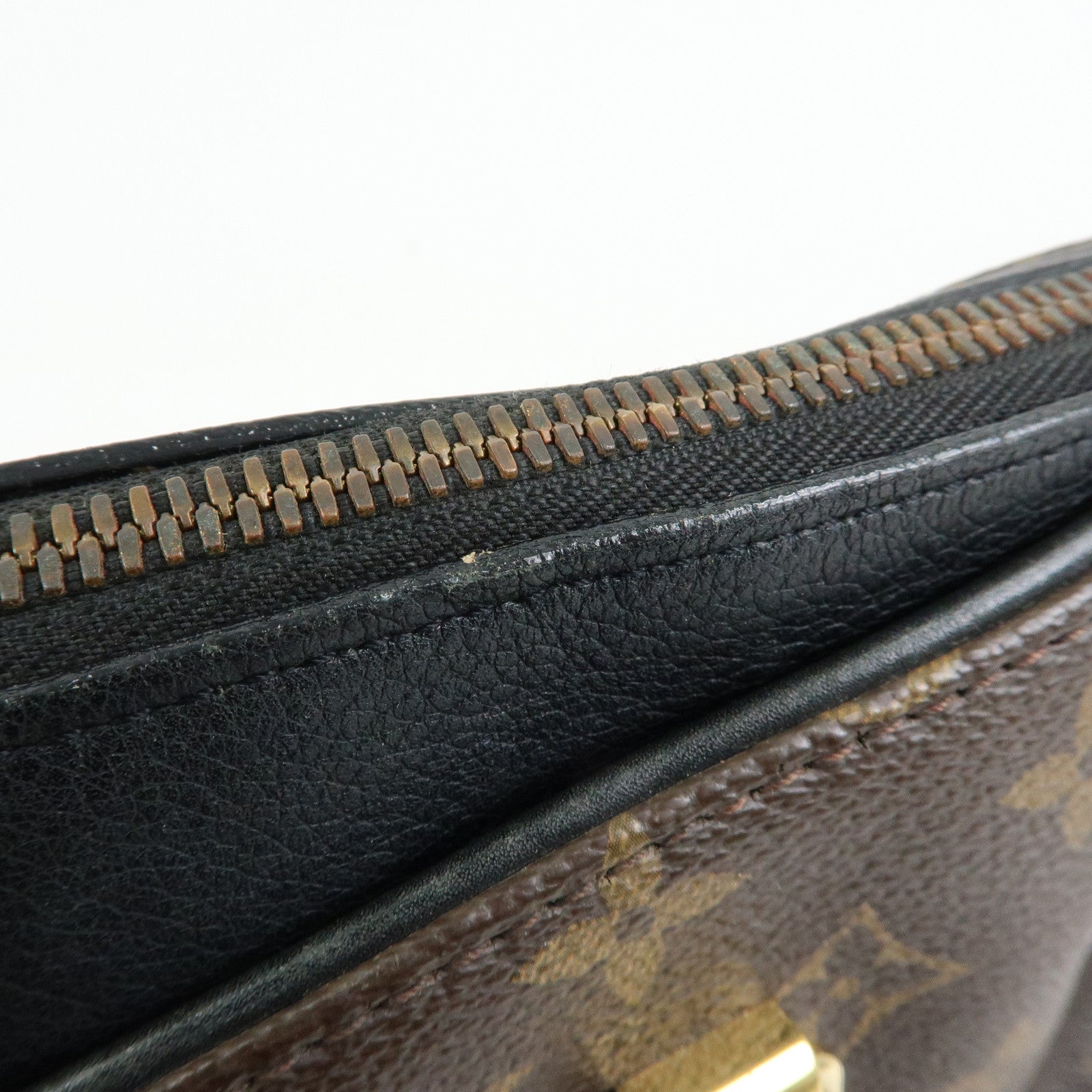 Louis Vuitton Monogram Pallas 2Way Bag Hand Bag Brown Noir M41064