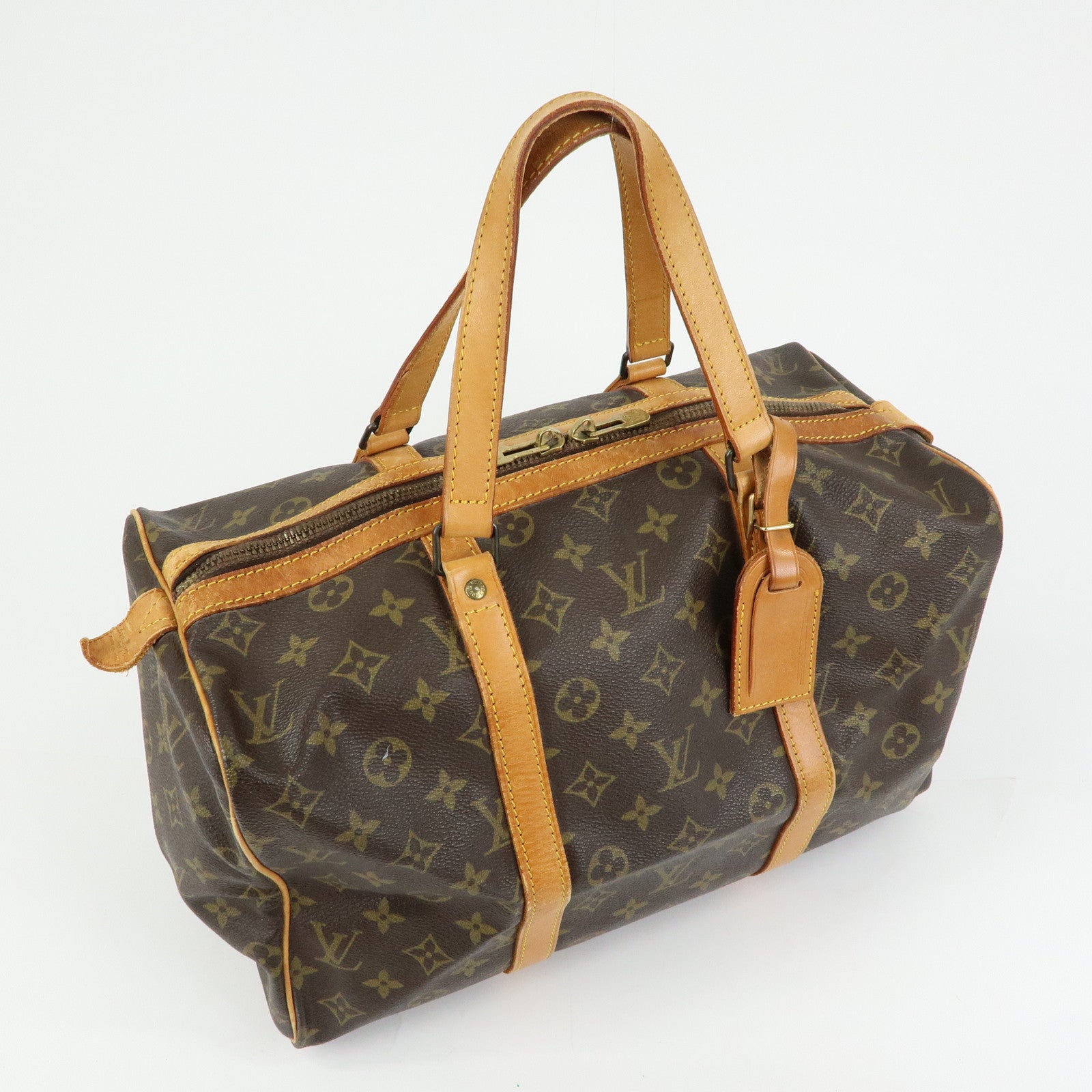 Louis Vuitton Monogram Sac Souple 35 Boston Bag Brown M41626