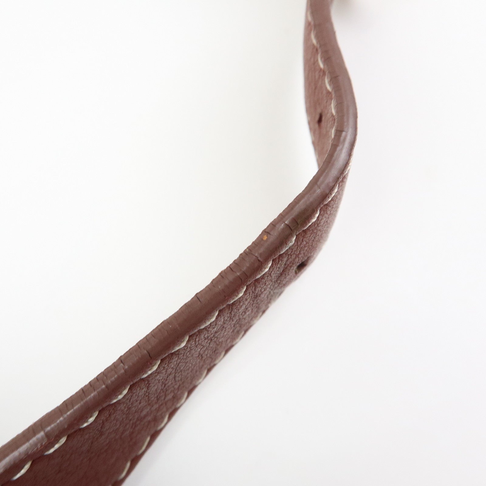 LOEWE Canvas Leather Suede Shoulder Bag Hand Bag Beige Red