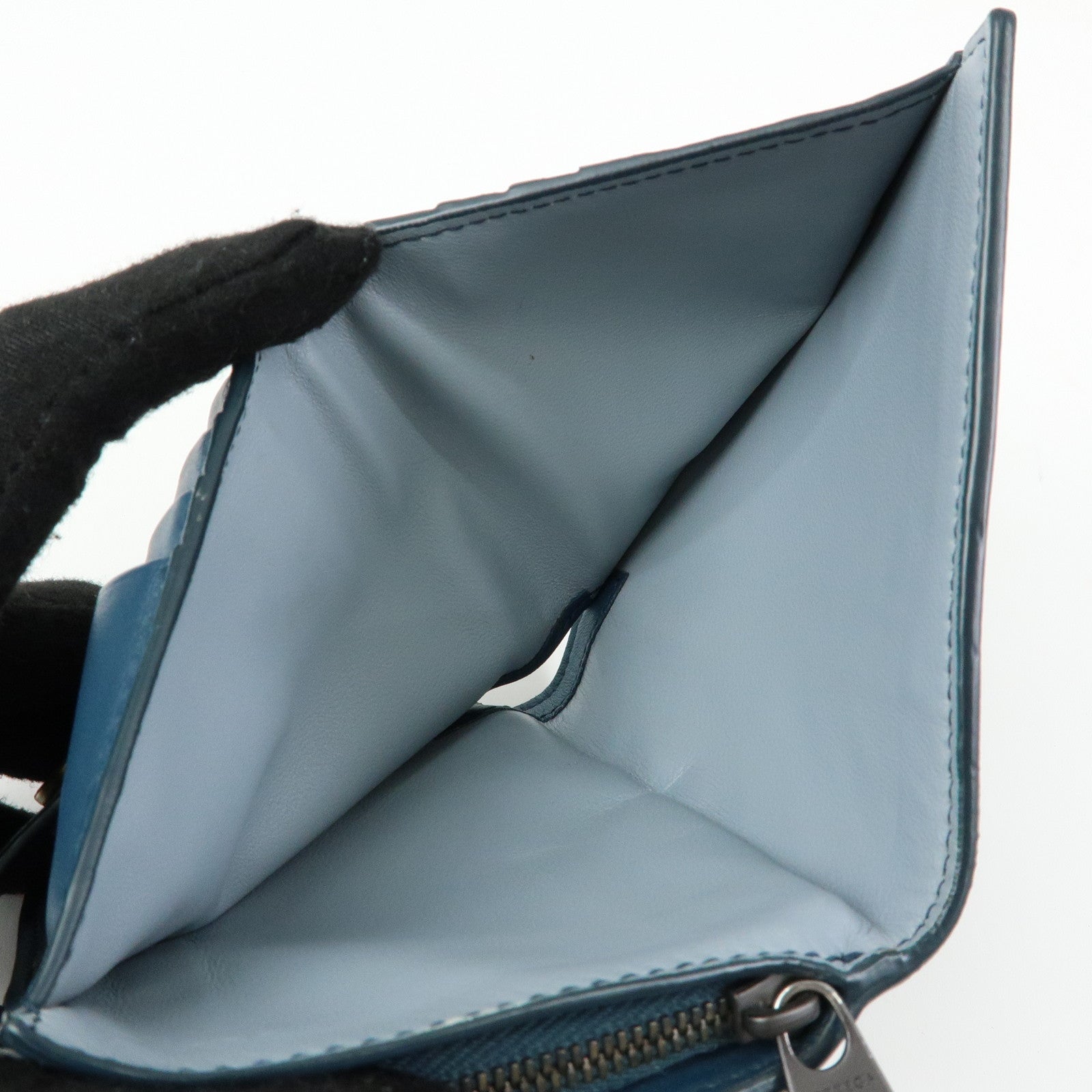 BOTTEGA VENETA Intrecciato Leather Bi-fold Comact Wallet 547441