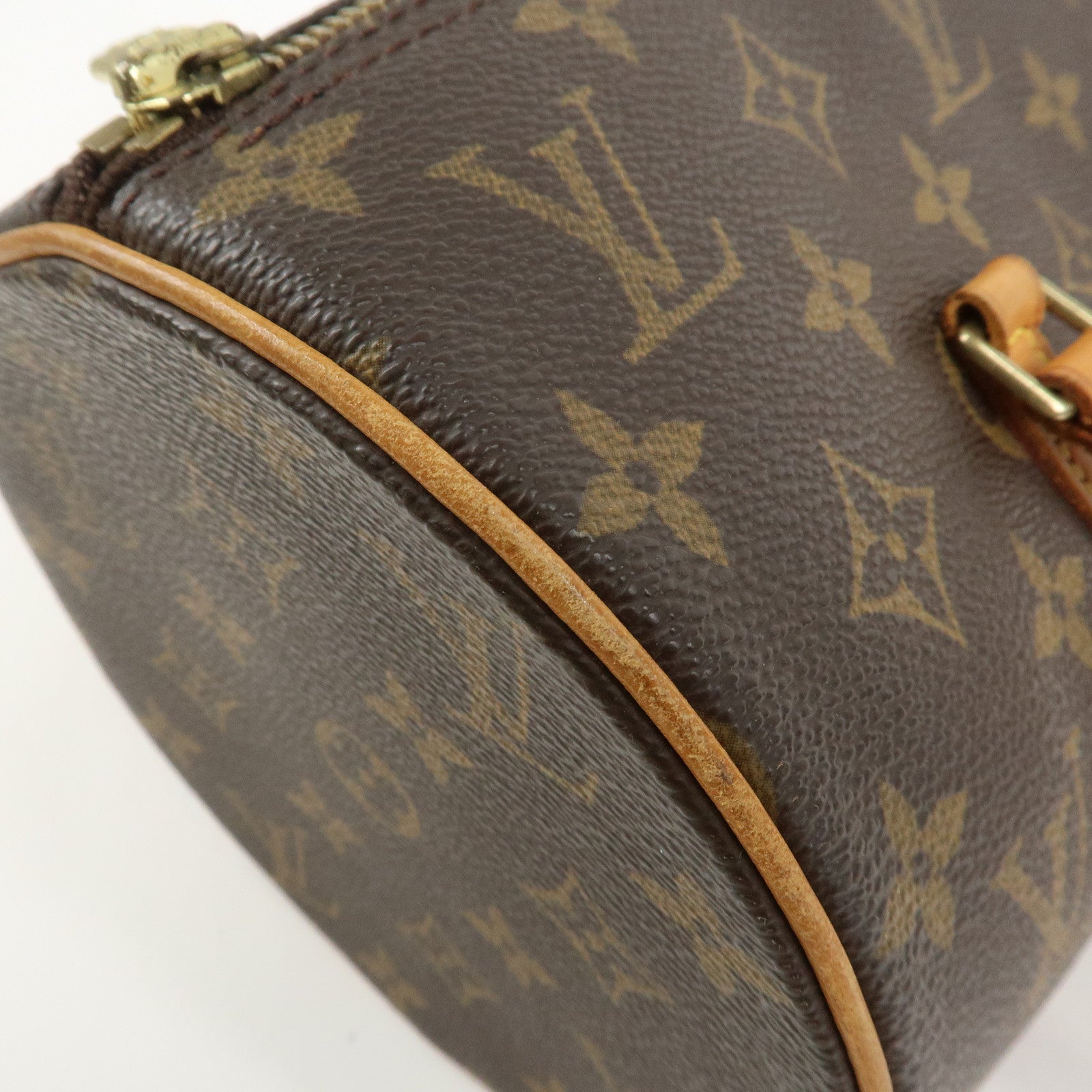 Louis Vuitton Monogram Papillon 30 Hand Bag Brown M51385