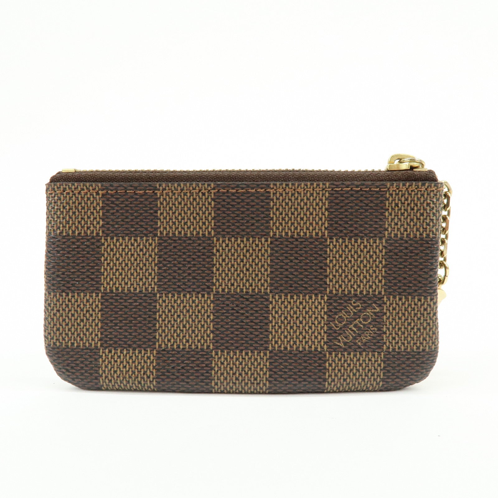 Louis Vuitton Damier Pochette Cles Coin Case Damier Ebene N62658
