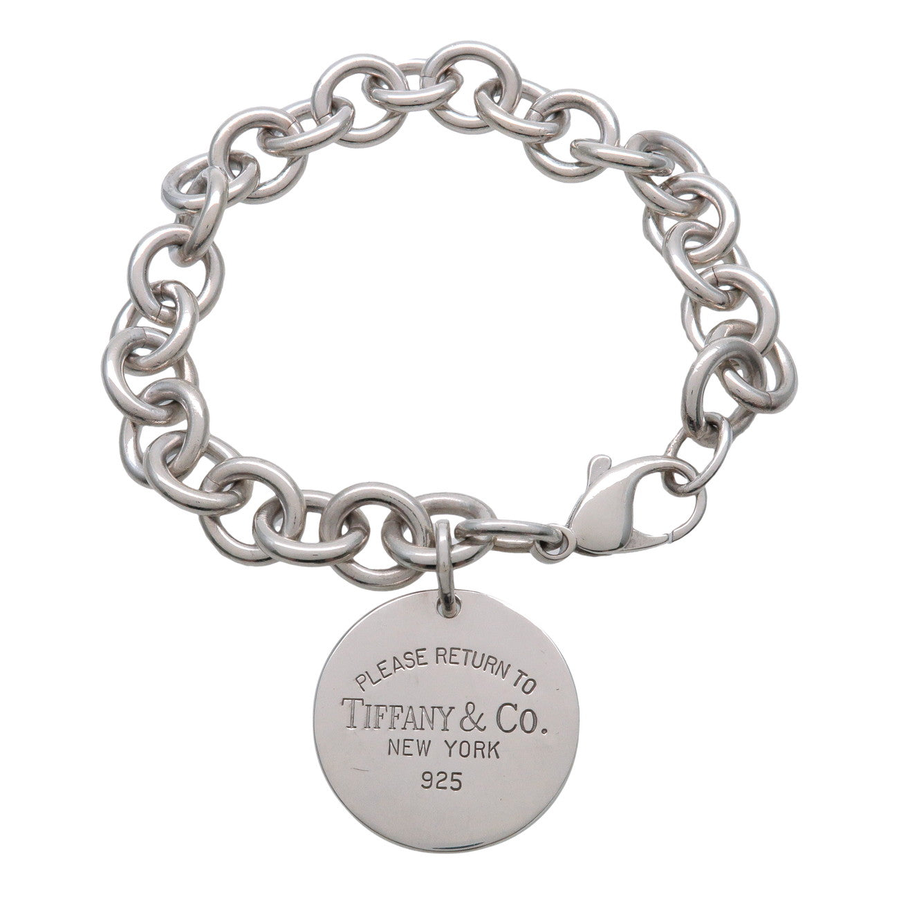 Tiffany & Co Return to Tiffany Round Tag Bracelet SV925 Silver