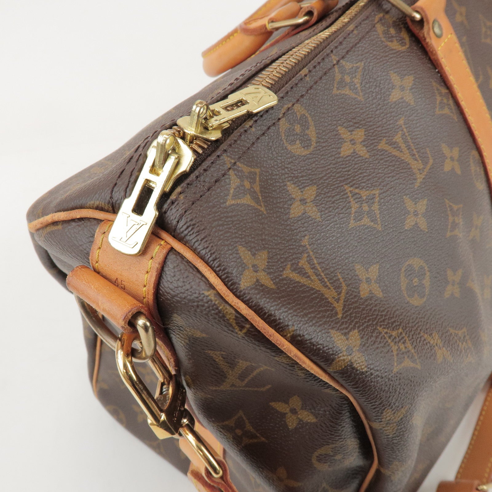 Louis Vuitton Monogram Keep All Bandouliere 45 Boston Bag M41418