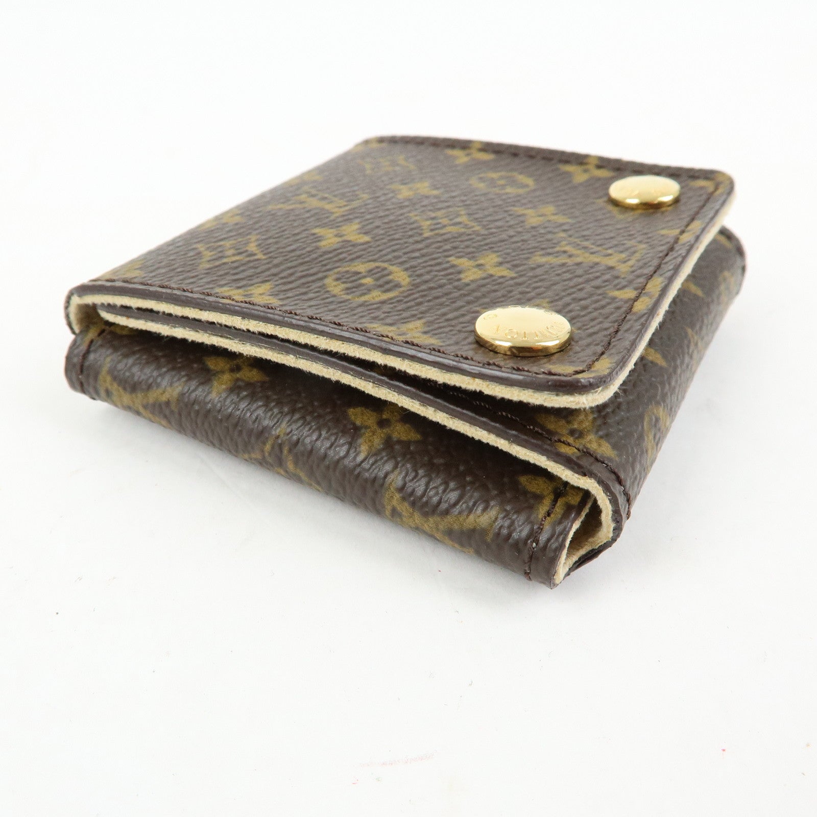 Louis Vuitton Monogram Set of 2 Jewelry Case Brown Used