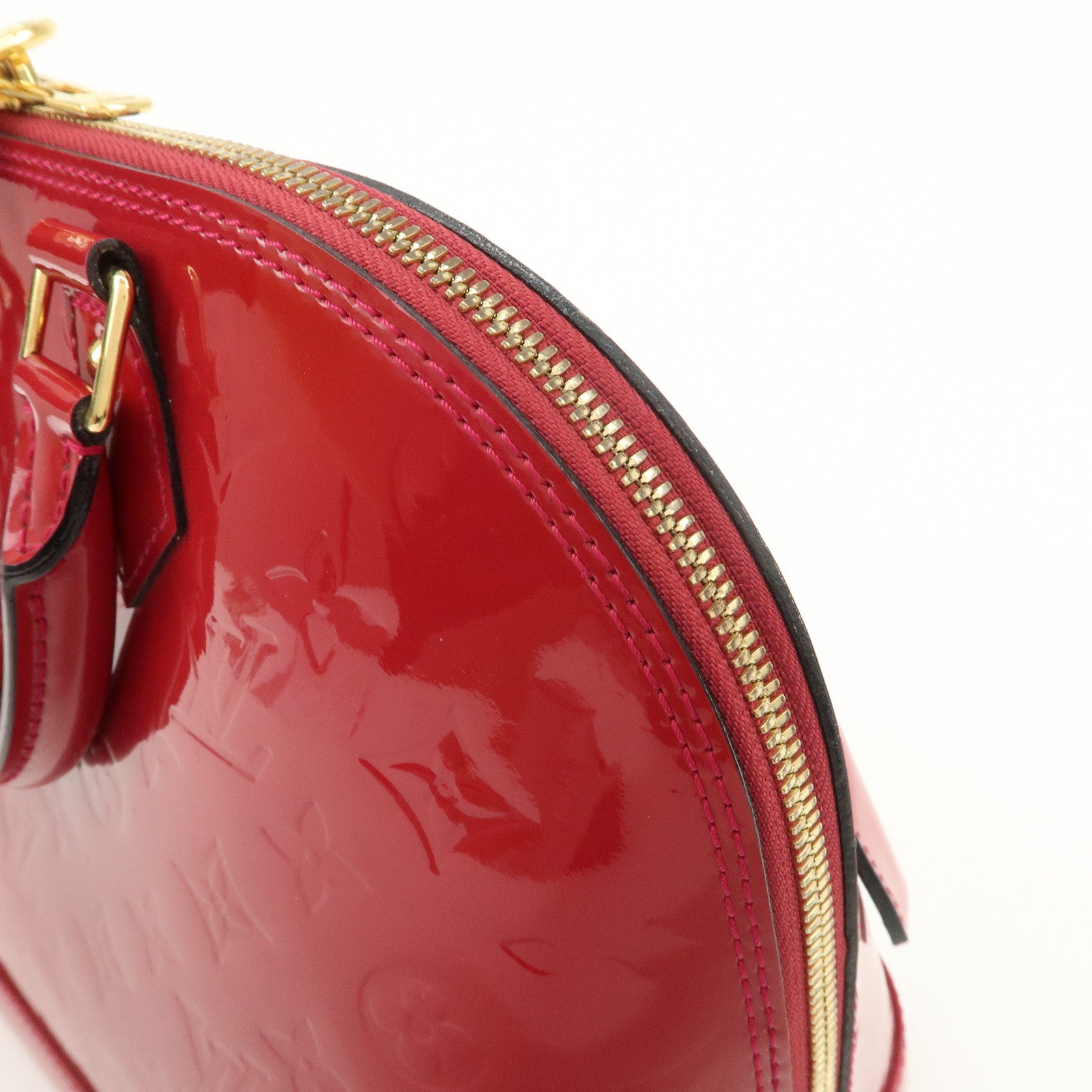 Louis Vuitton Monogram Vernis Alma PM Hand Bag Rose Indien M91770 Used