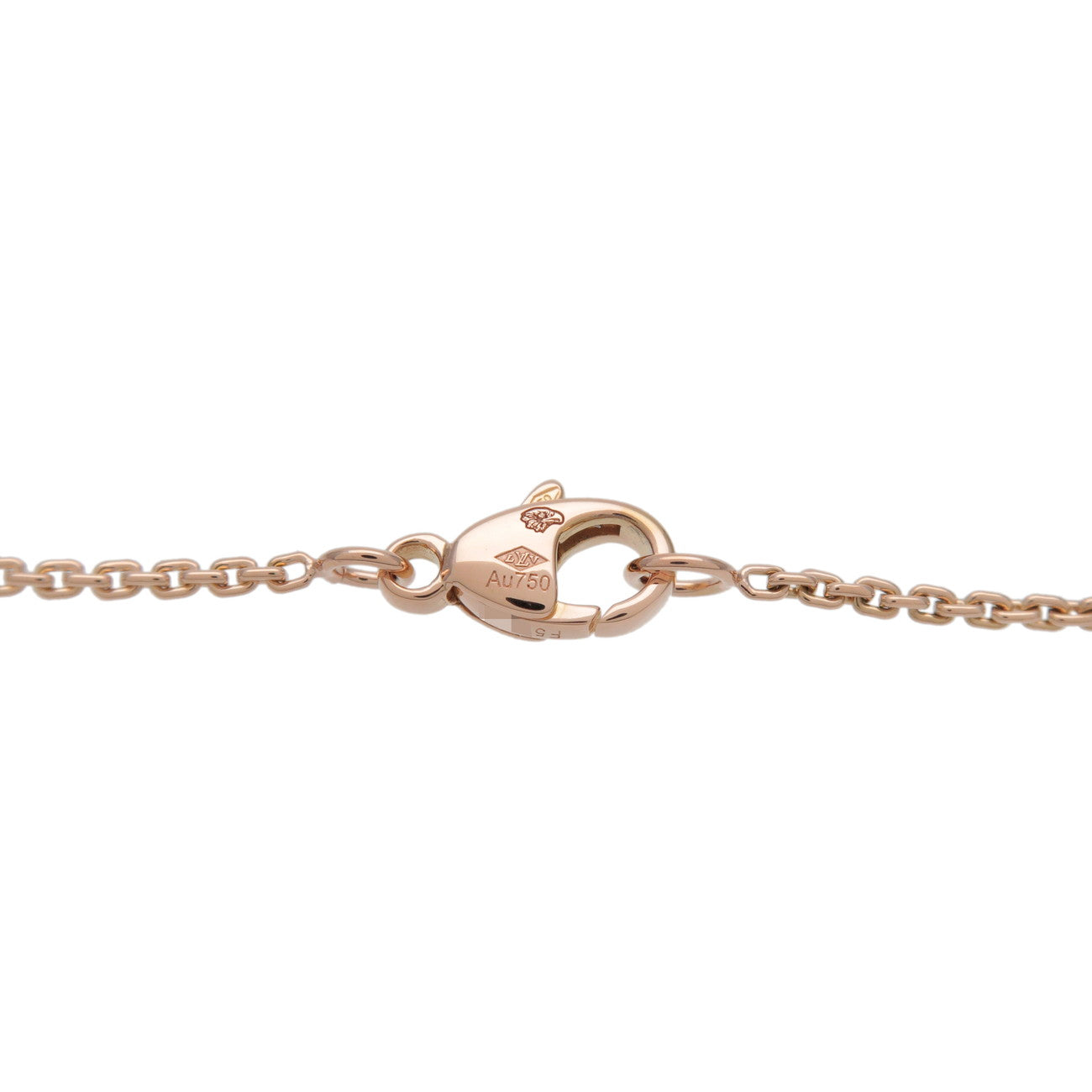 Louis Vuitton Monogram Idylle 1P Diamond Necklace K18PG Q93281