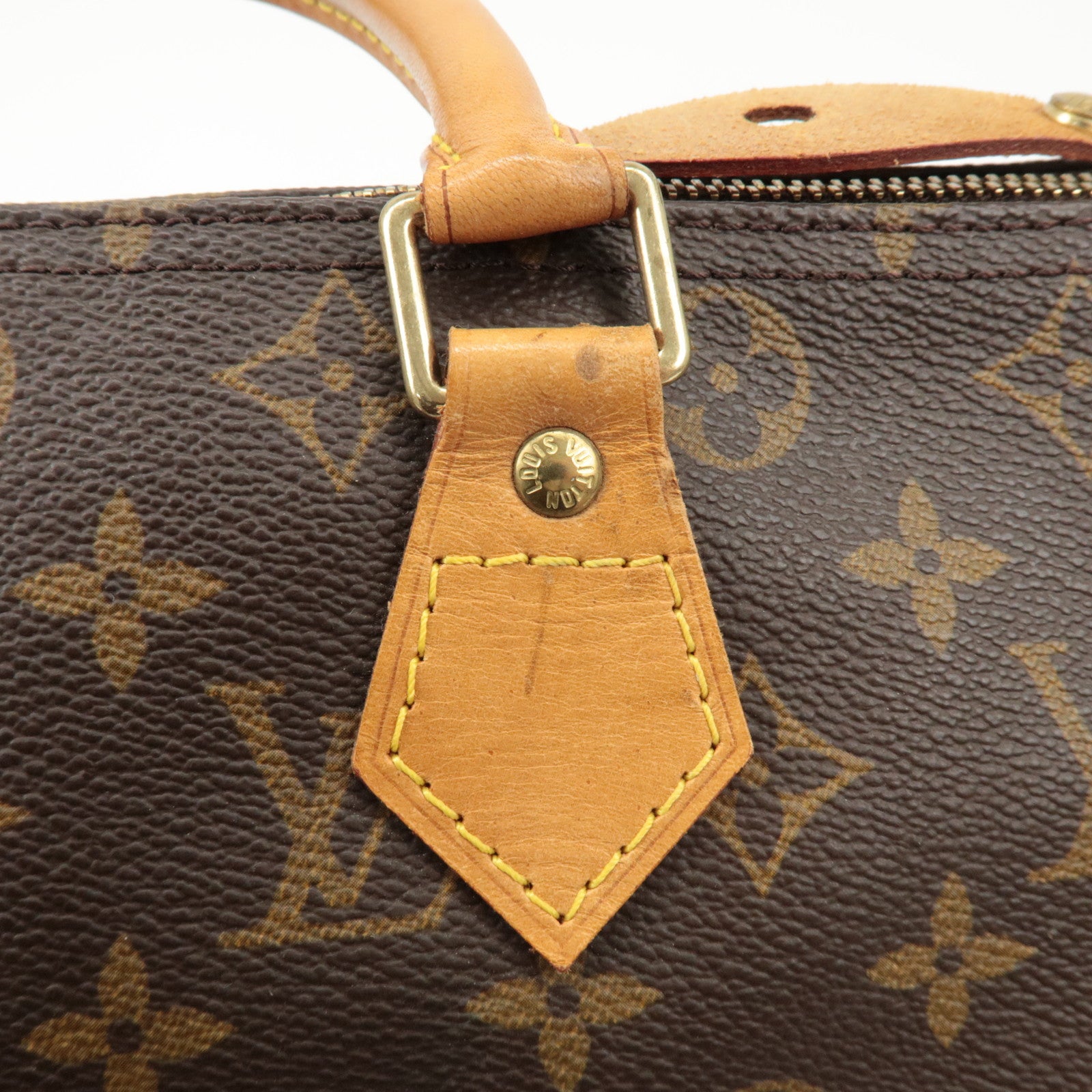 Louis Vuitton Monogram Speedy 30 Hand Bag Boston Bag M41526 Used