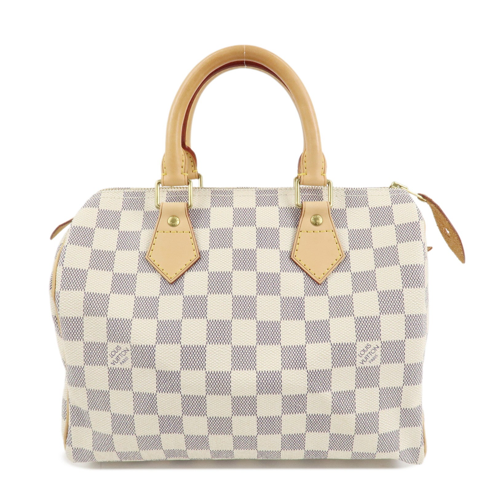 Louis Vuitton Damier Azur Speedy 25 Boston Bag Hand Bag N41534 Used
