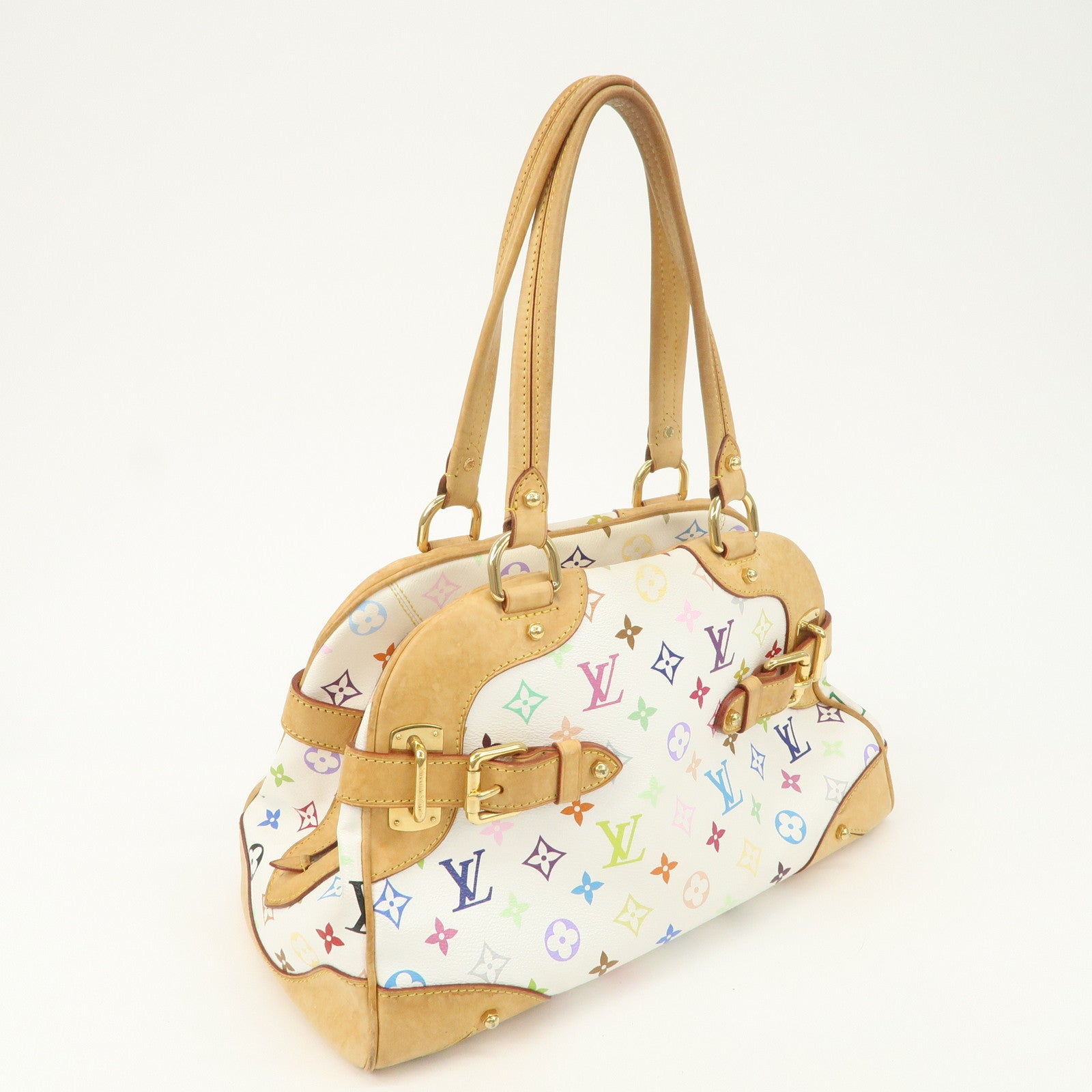 Louis Vuitton Monogram Multicolor Claudia Hand Bag Blanc M40193