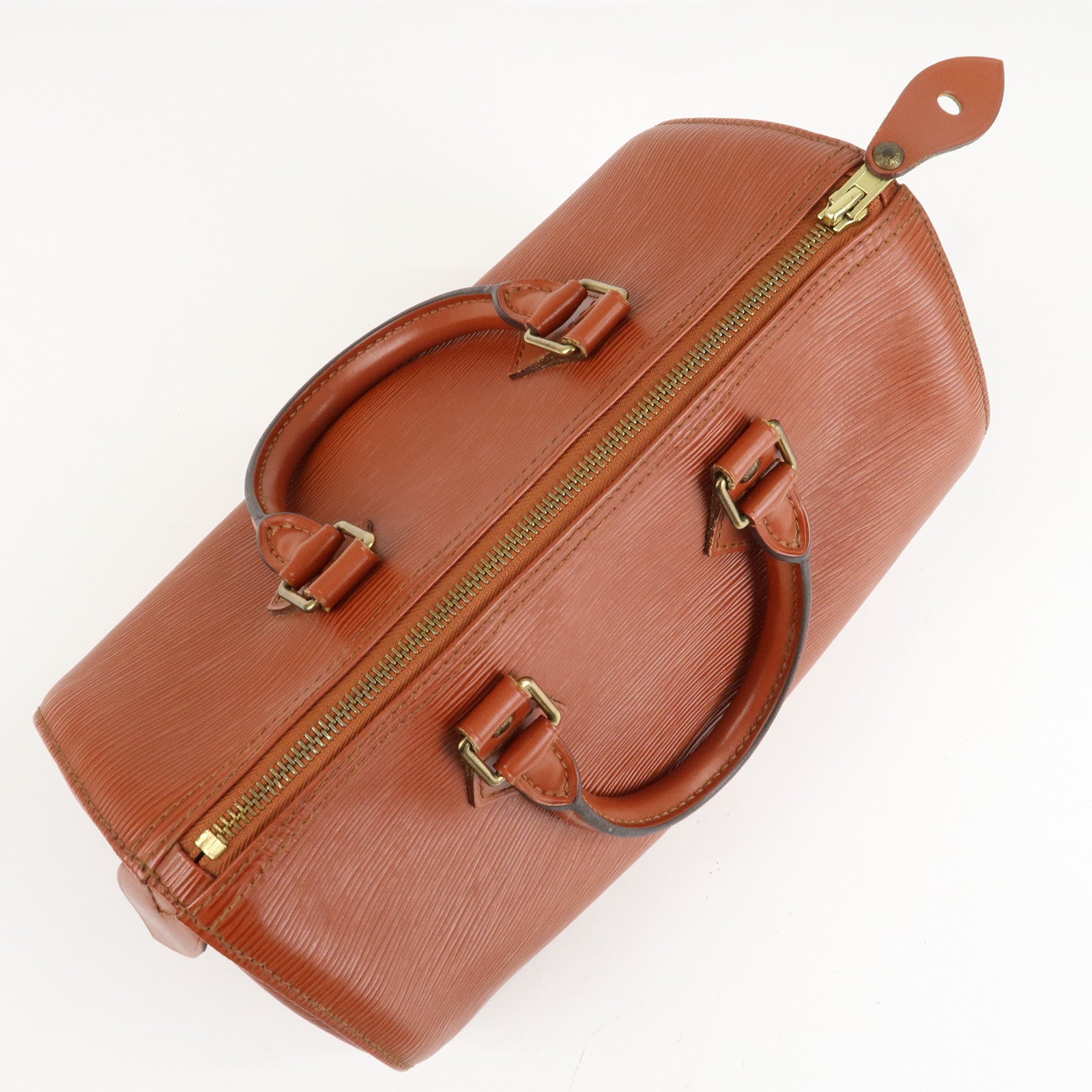 Louis Vuitton Epi Speedy 25 Hand Boston Bag Kenya Brown M43013 Used