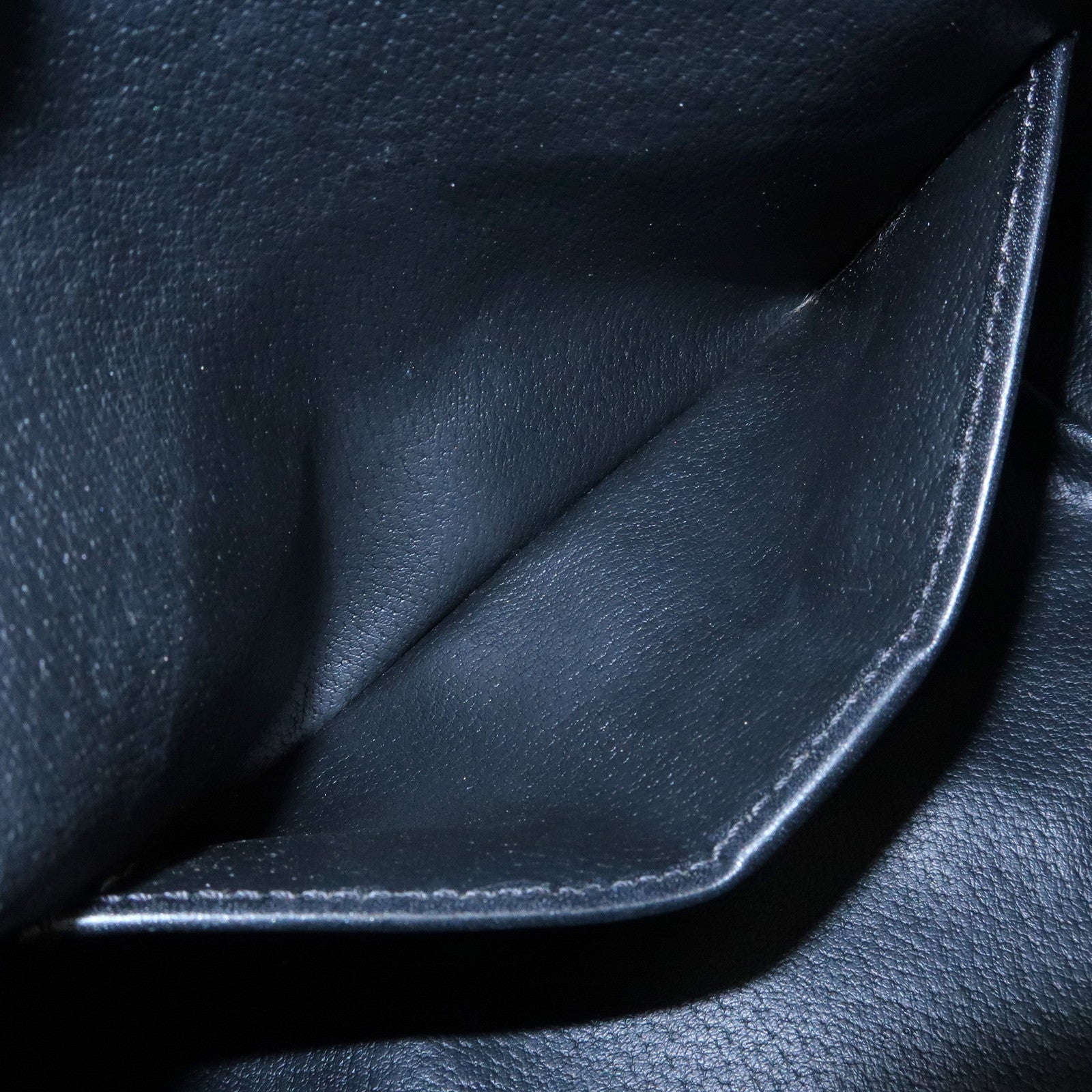 CELINE Macadam PVC Coated Canvas Leather Hand Bag Black Brown