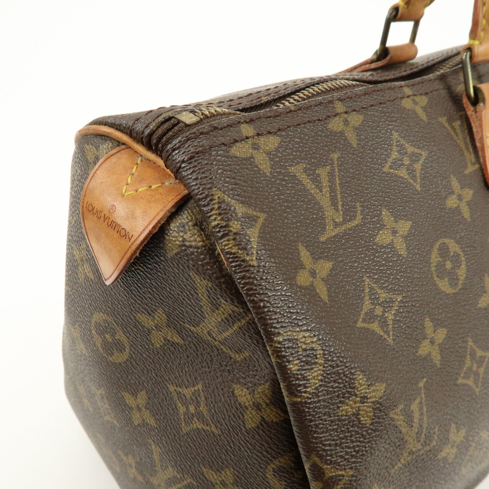 Louis Vuitton Monogram Speedy 40 Hand Bag Boston Bag Brown M41522