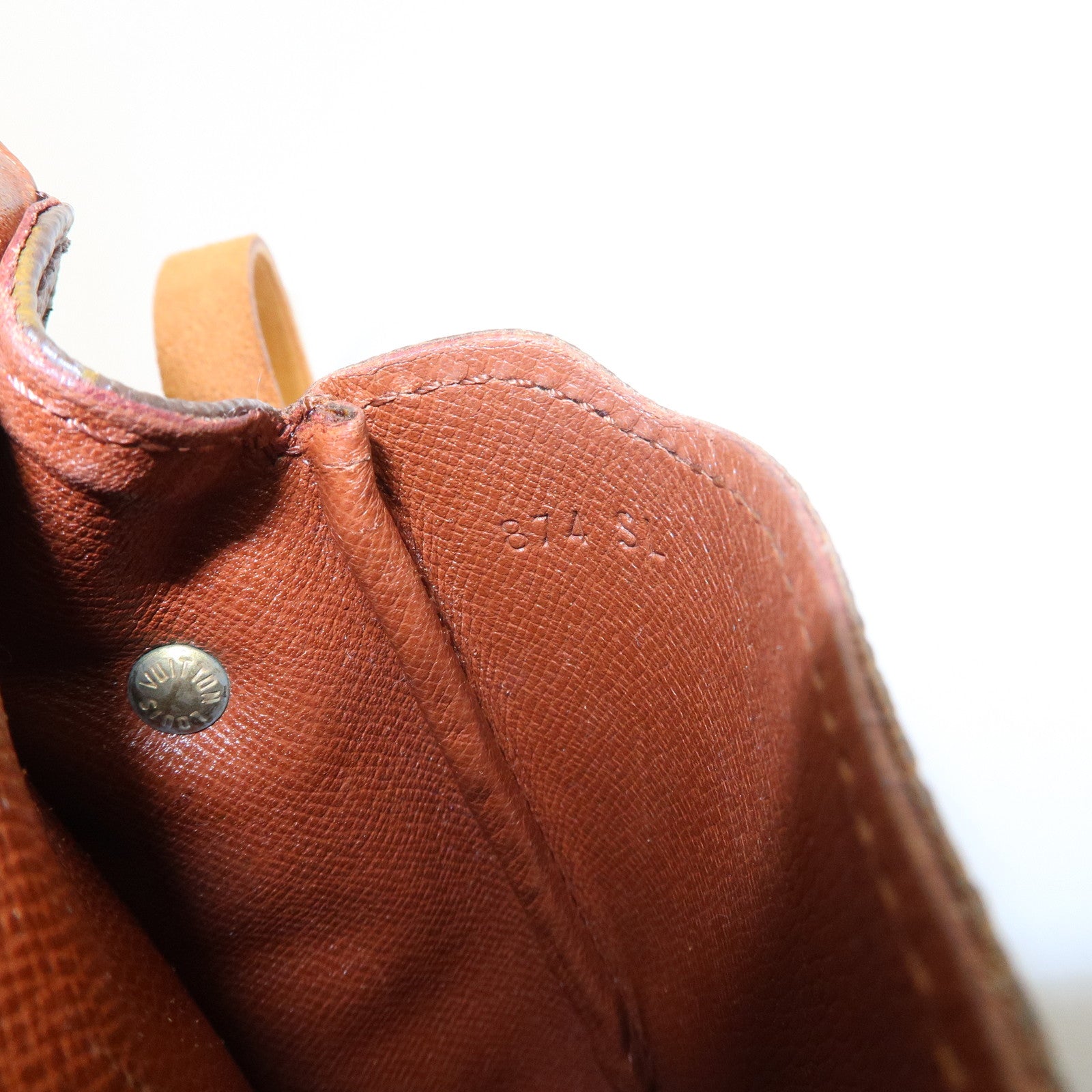 Louis Vuitton Monogram Mini Cartouchiere Shoulder Bag Brown M51254