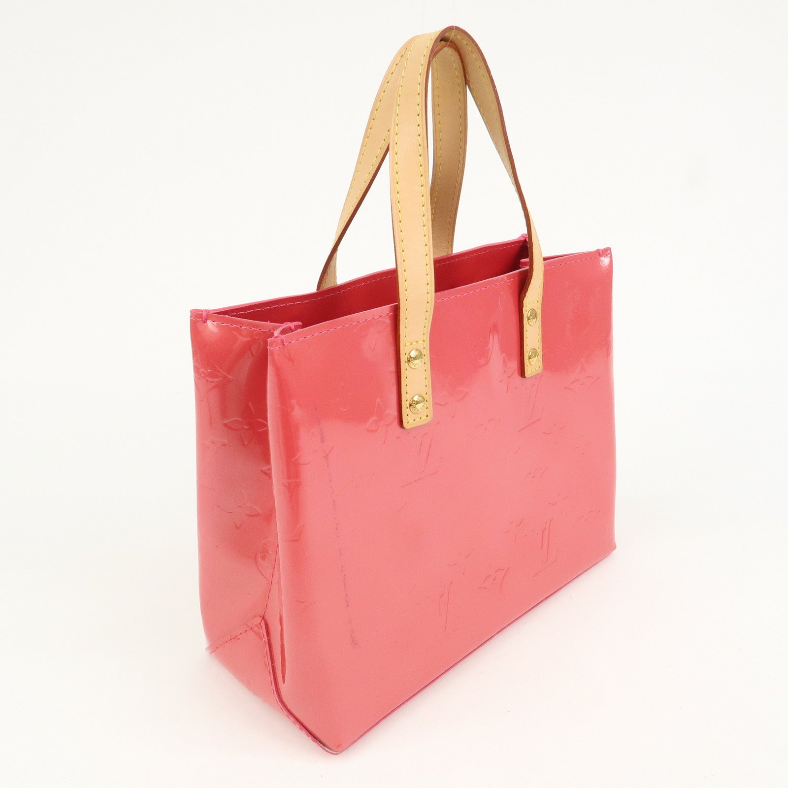 Louis Vuitton Monogram Vernis Lead PM Hand Bag Framboise M9132F