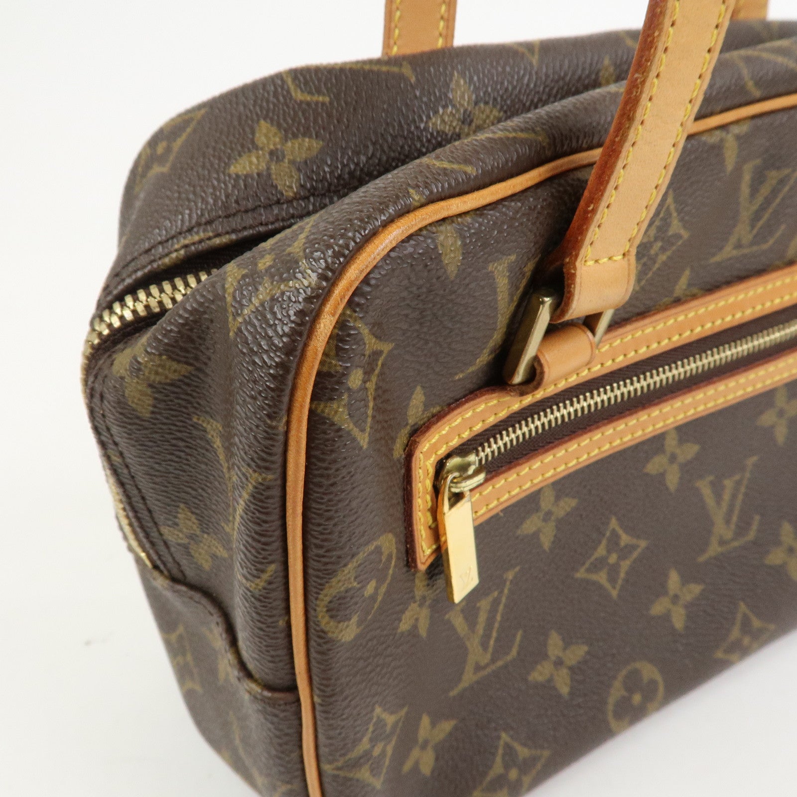 Louis Vuitton Monogram Cite MM Shoulder Bag Hand Bag Brown M51182