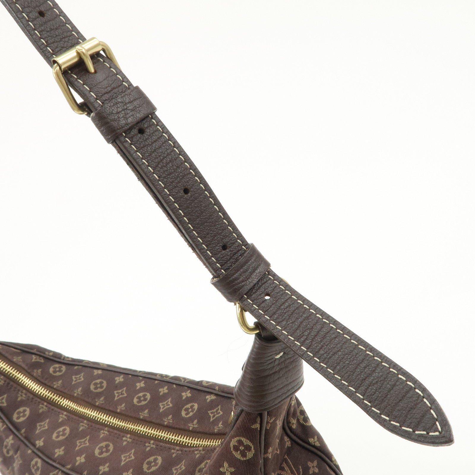 Louis Vuitton Monogram Mini Lin Boulogne Shoulder Bag Ebene M95225 Used