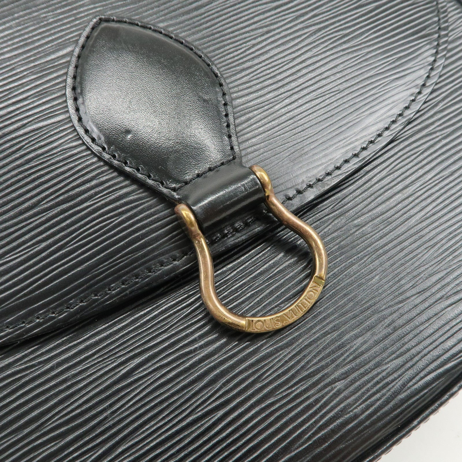 Louis Vuitton Epi Saint Cloud Shoulder Bag Black Noir M52192