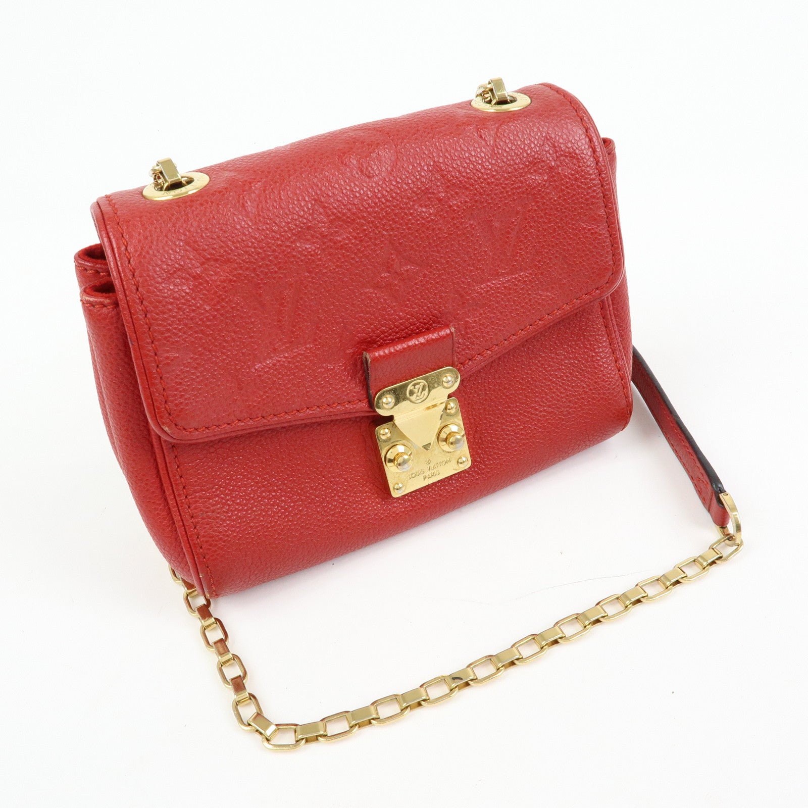 Louis Vuitton Monogram Empreinte Saint Germain BB Cerise M94553