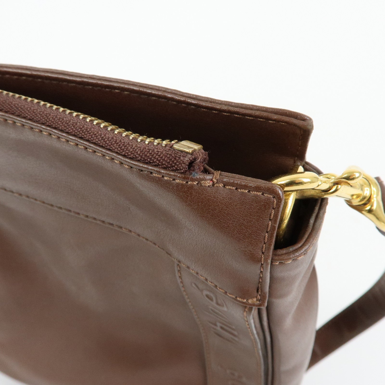 Chloe Eden Leather Shoulder Bag Crossbody Bag Brown