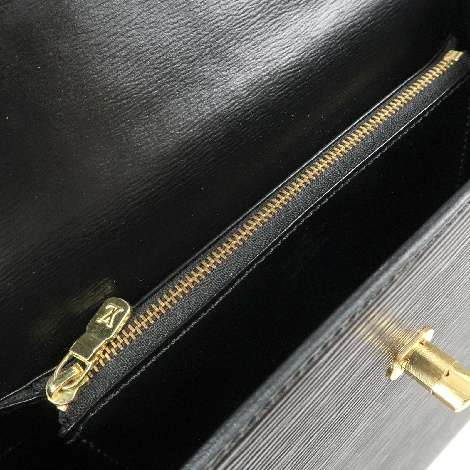 Louis Vuitton Epi Leather Malesherbes Hand Bag Noir M52372