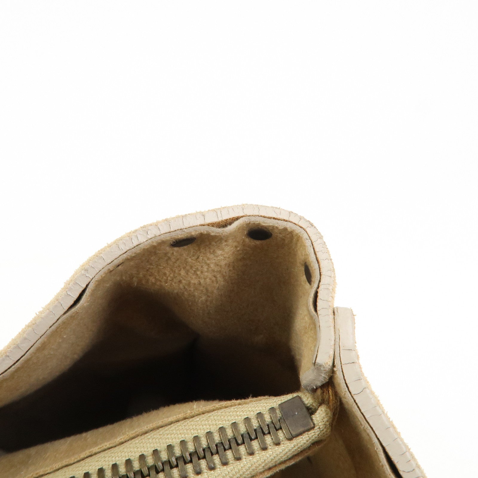 CELINE Suede Boogie Bag Hand Bag Tote Bag Ivory CE00/38 Used