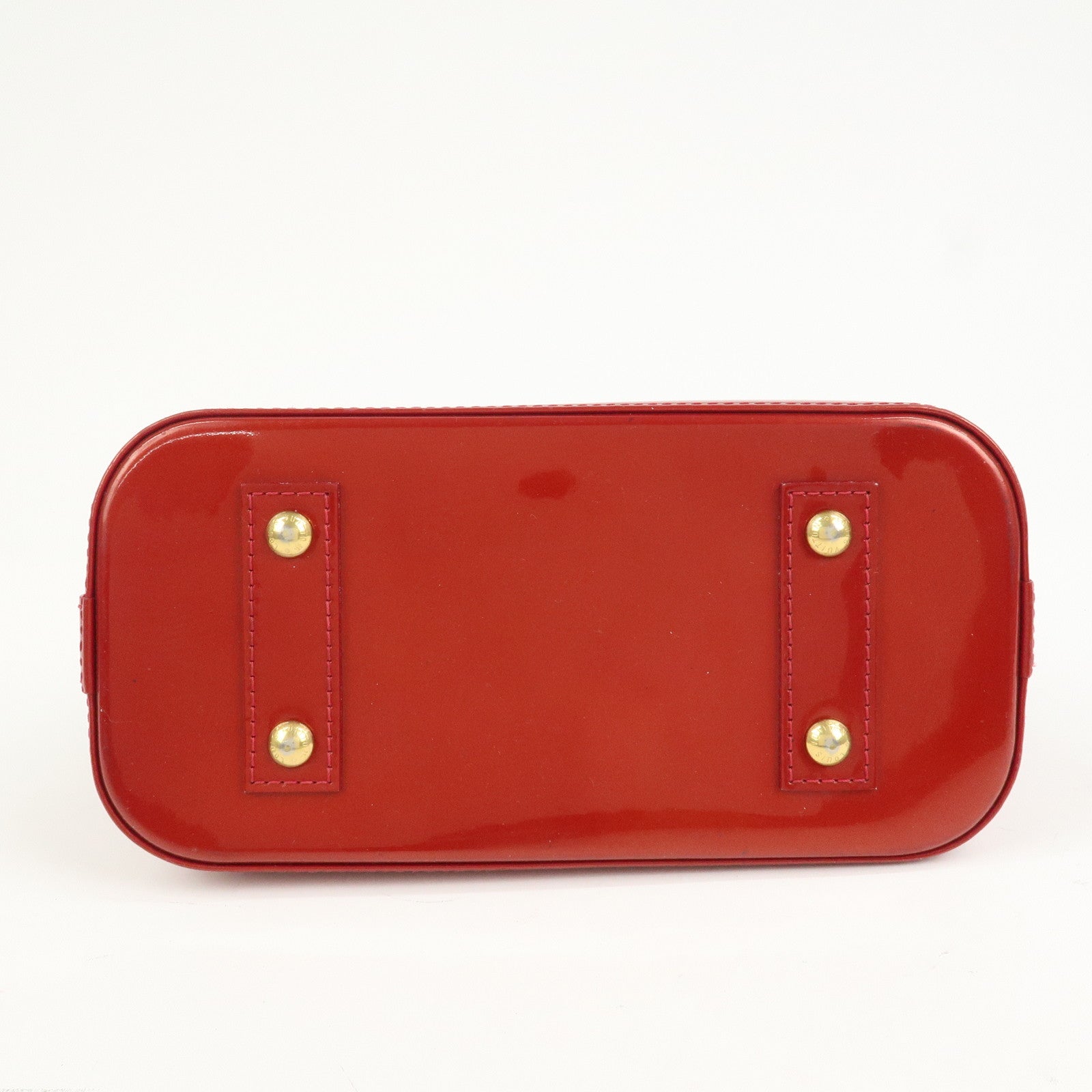 Louis Vuitton Monogram Vernis Alma BB 2Way Bag Red M91606