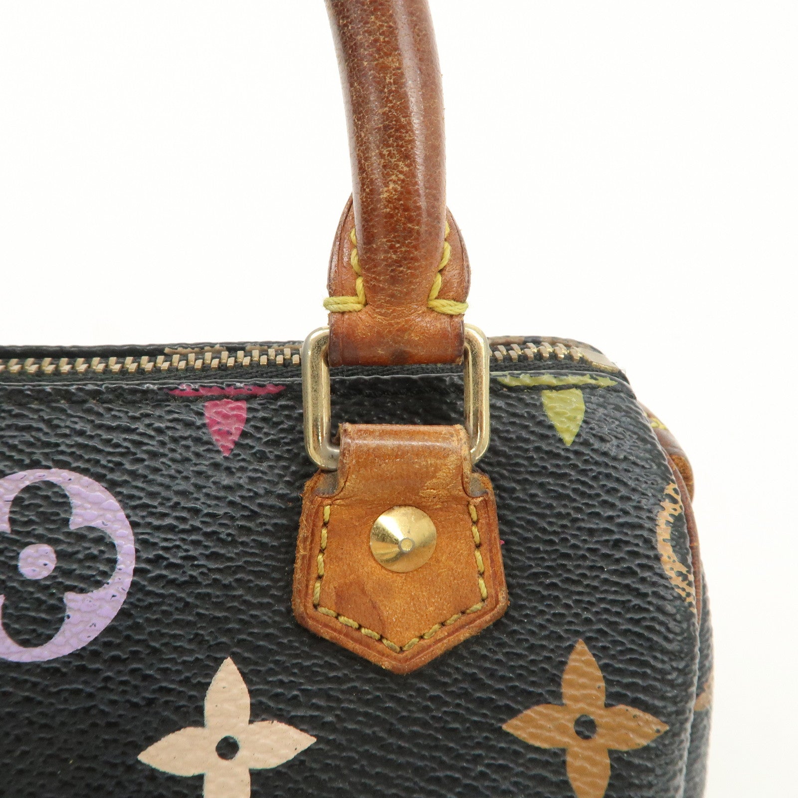 Louis Vuitton Monogram Multi Color Mini Speedy Mini Bag Noir M92644 Used