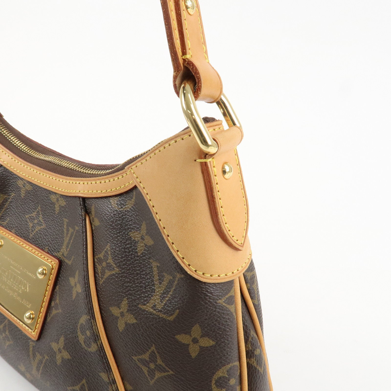 Louis Vuitton Monogram Thames PM Shoulder Bag Brown M56384 Used