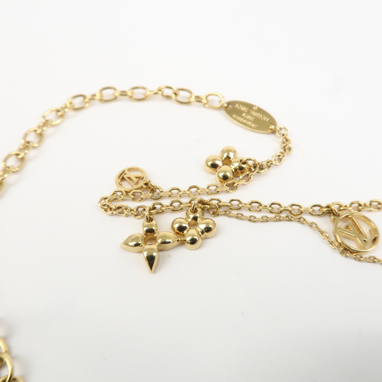 Louis Vuitton Blooming LV Circle Monogram Flower Necklace M90736