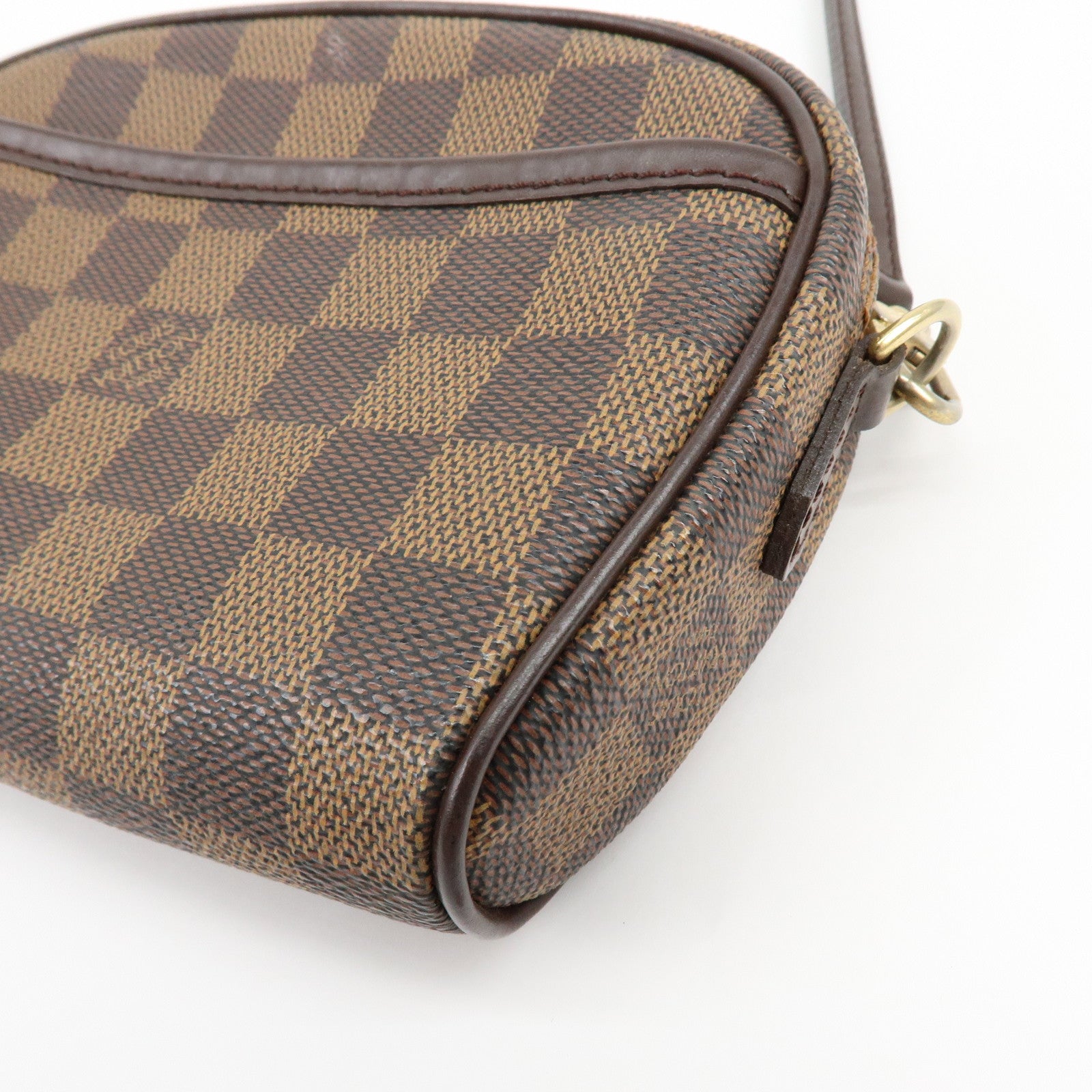 Louis Vuitton Damier Pochette Ipanema Shoulder Bag Ebene N51296