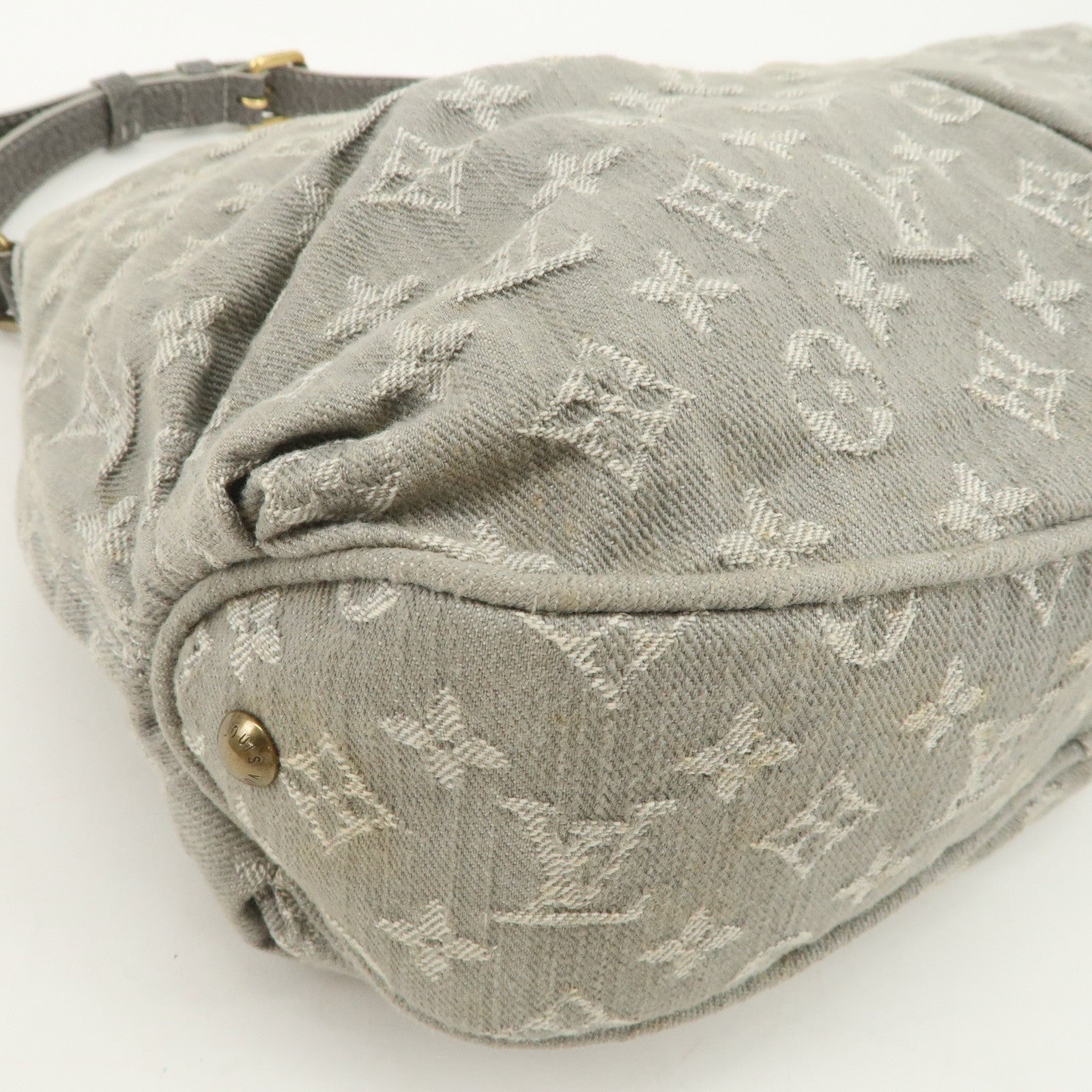 Louis Vuitton Monogram Denim Slightly Shoulder Bag Green M95834