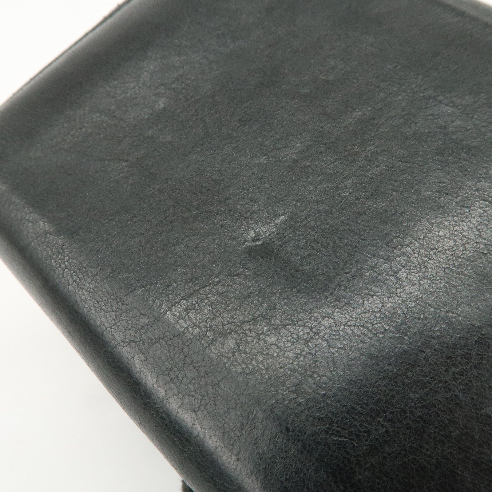 BALENCIAGA Logo Leather Giant Continental Long Wallet Black 253054