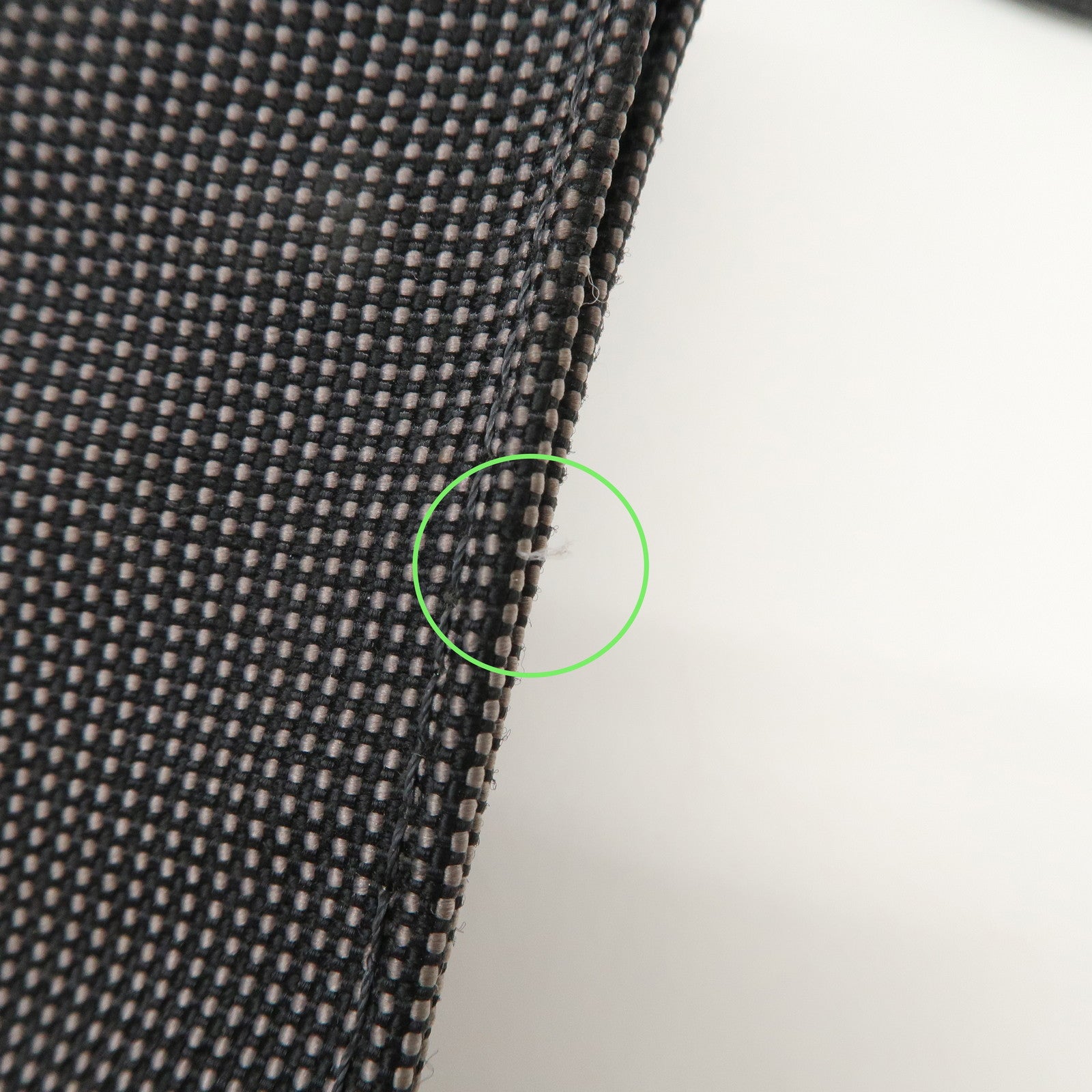 HERMES Herline Herbag Canvas Shoulder Bag Crossbody Bag Black