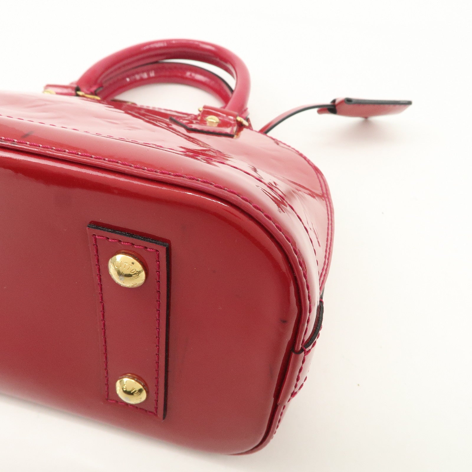 Louis Vuitton Monogram Vernis Alma BB Hand Bag Rose Indien M91771 Used