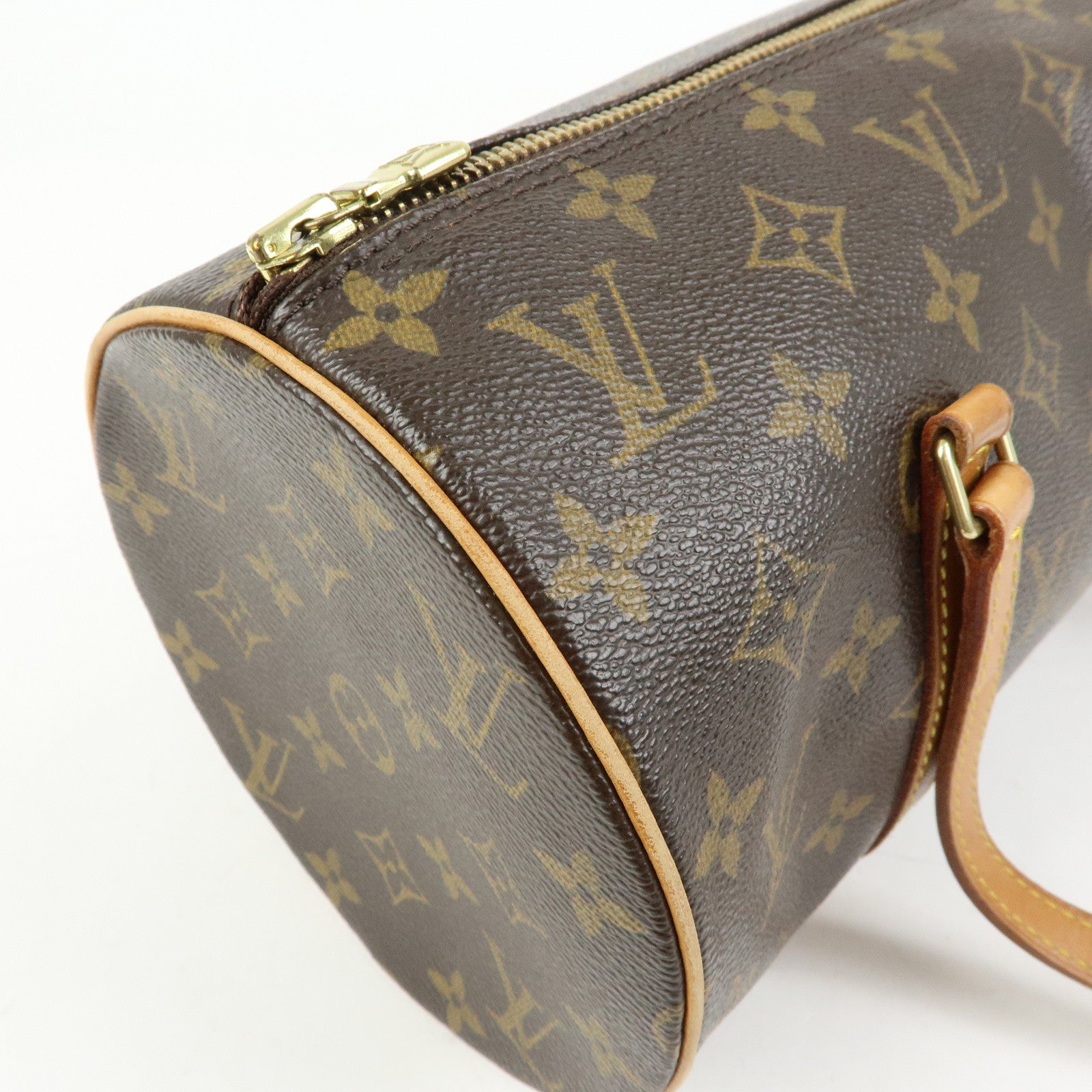 Louis Vuitton Monogram Papillon 30 Hand Bag Brown M51385