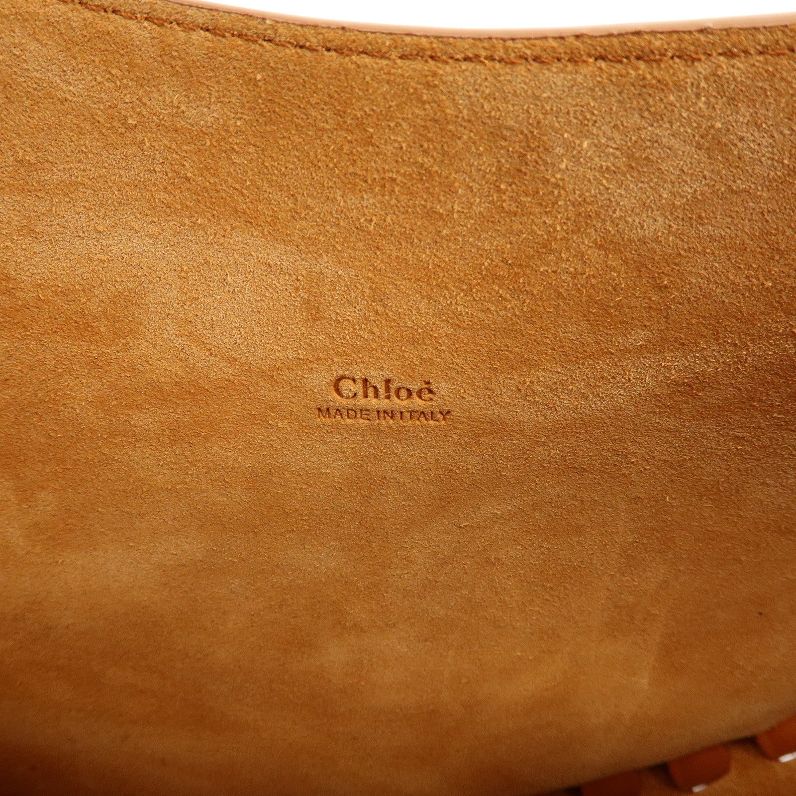 Chloe Mate Leather Shoulder Bag Crossbody Bag Orange