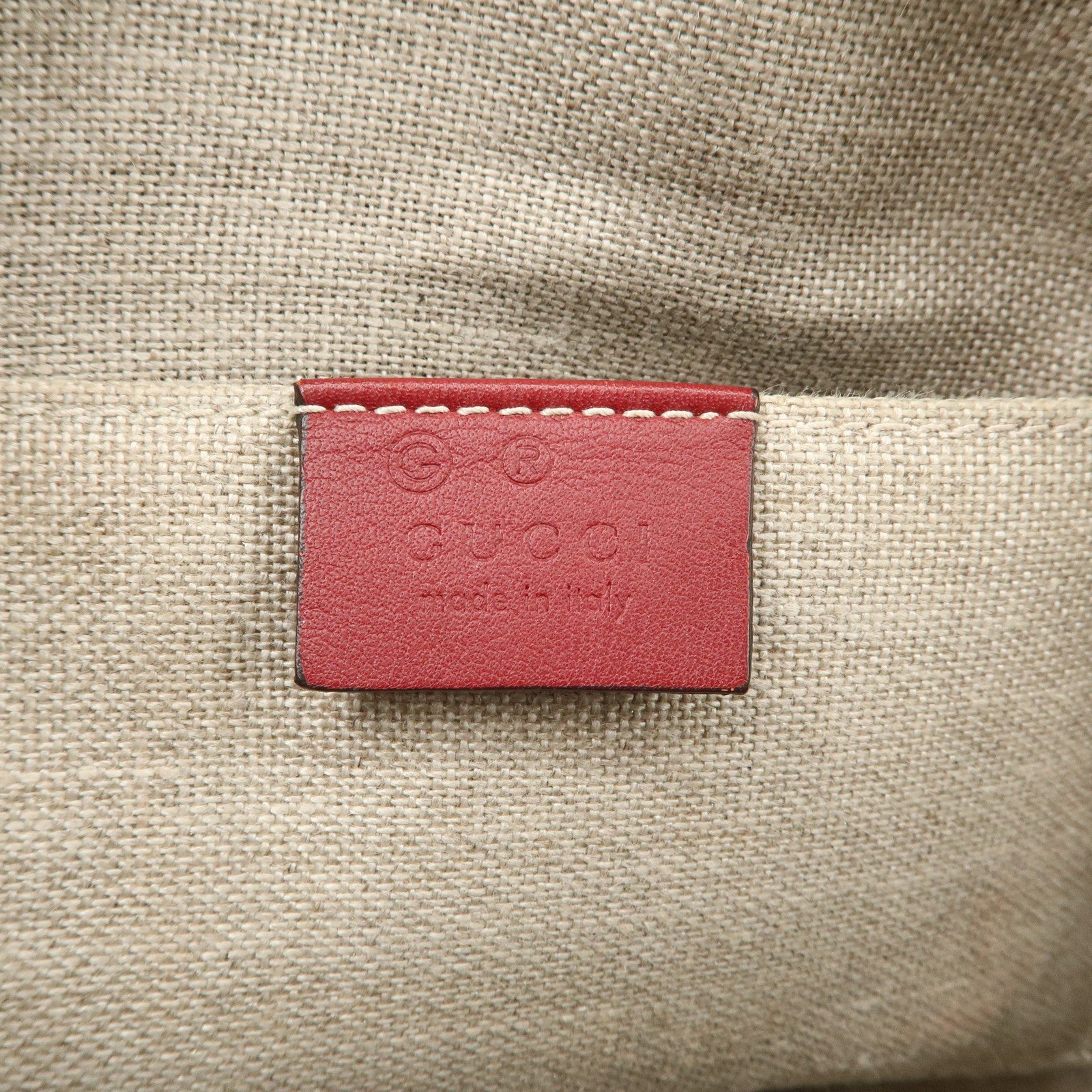 GUCCI Micro Guccissima 2Way Bag Hand Bag Red 449654