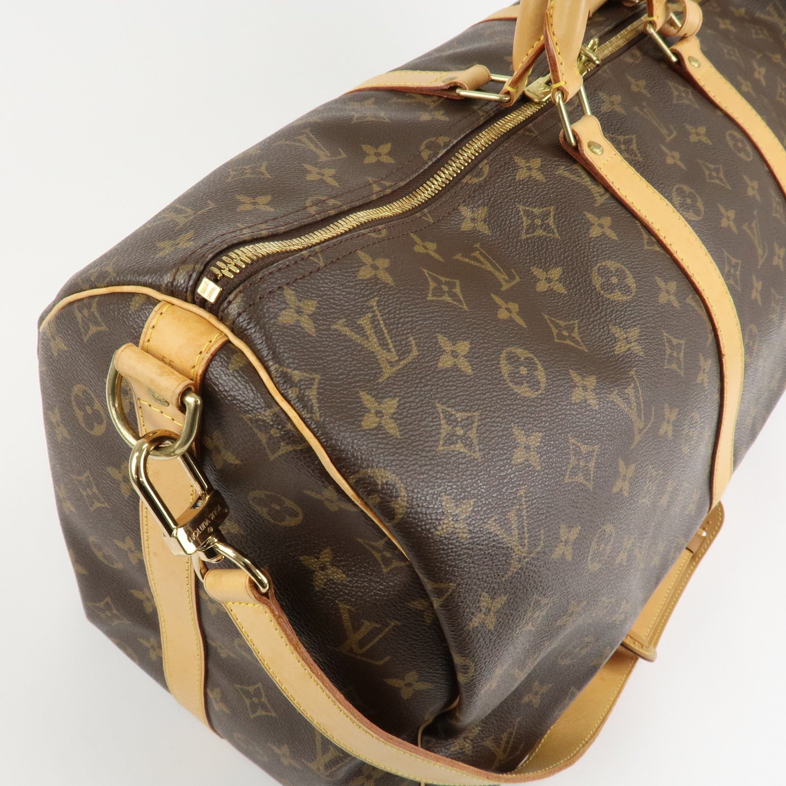Louis Vuitton Monogram Keep All Bandouliere 55 Boston Bag M41414 Used