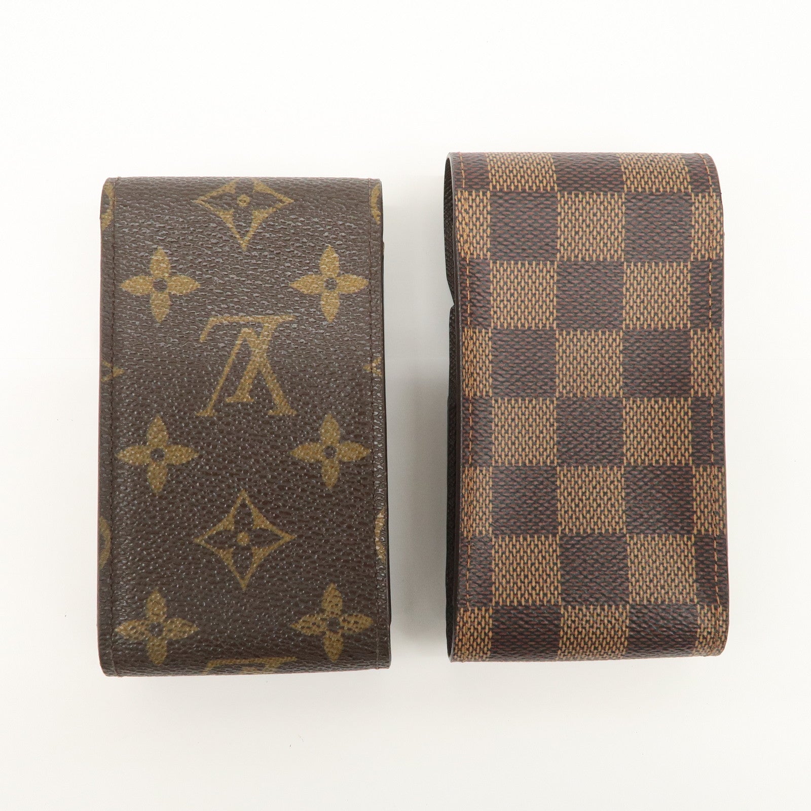 Louis Vuitton Set of 2 Monogram Damier Cigarette Case M63024/N63024 Used