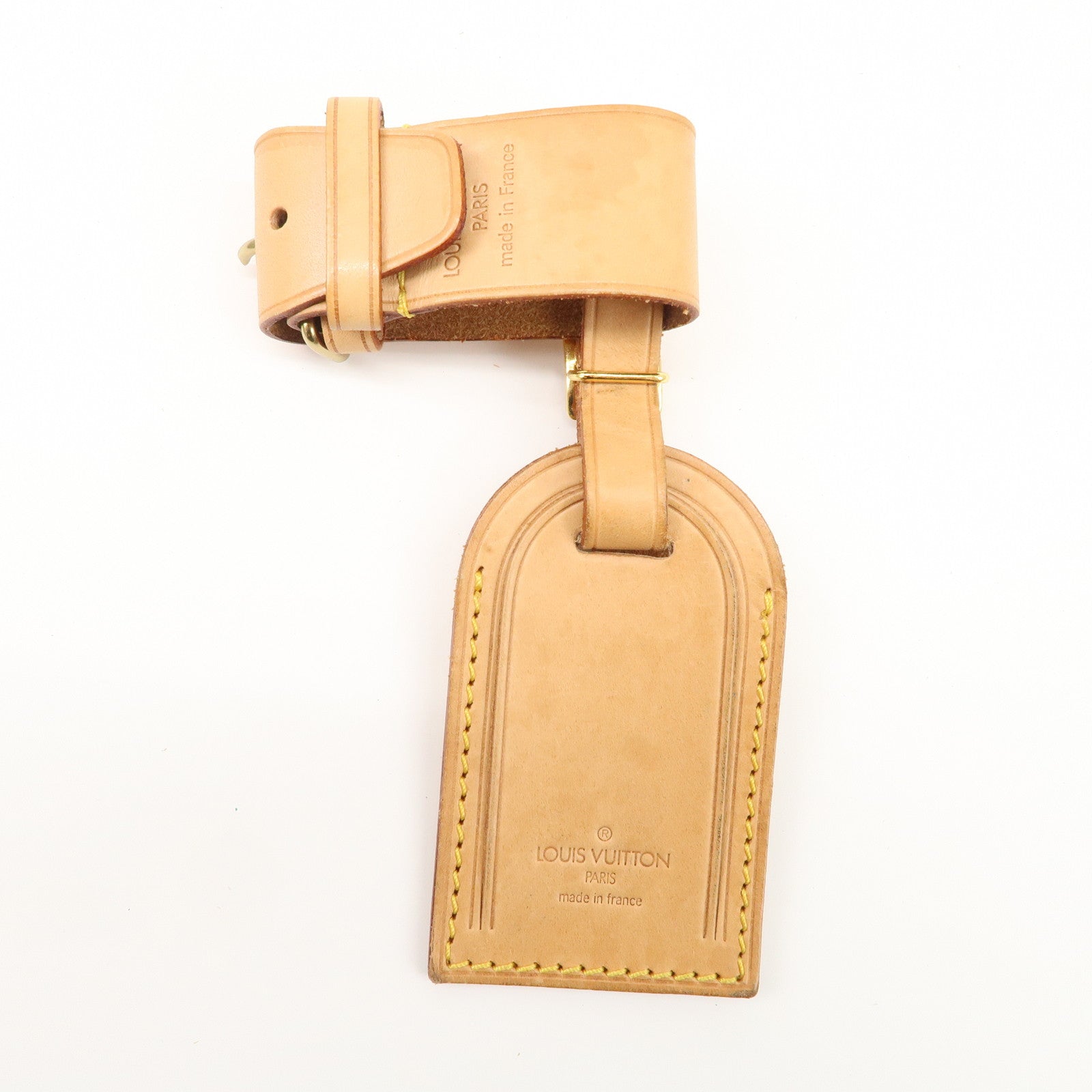 Louis Vuitton Set of 15 Nume Leather Name Tag & Poignet Natural Used