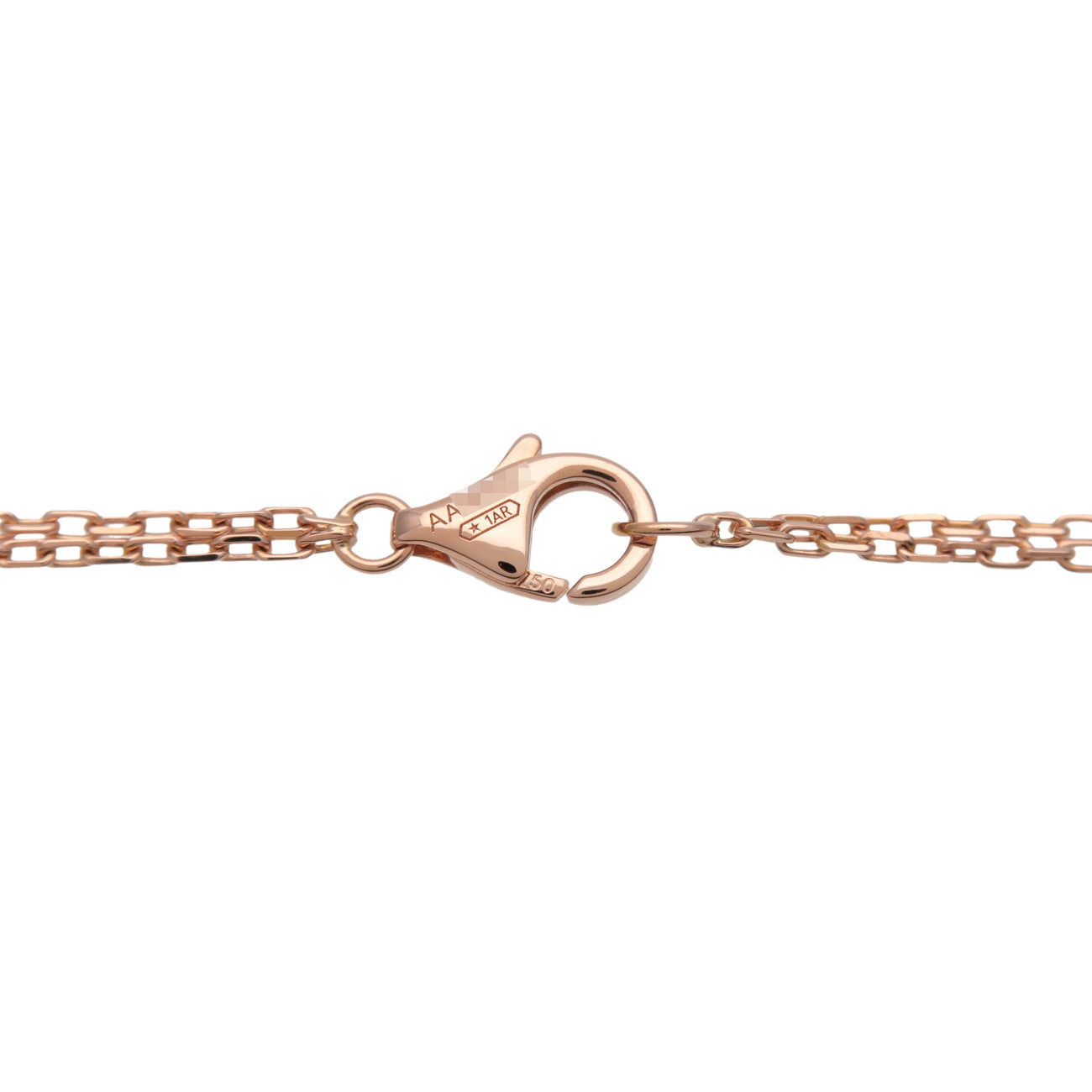 Cartier Love Three Hoop Diamond Necklace K18 750PG Ceramic B3046600