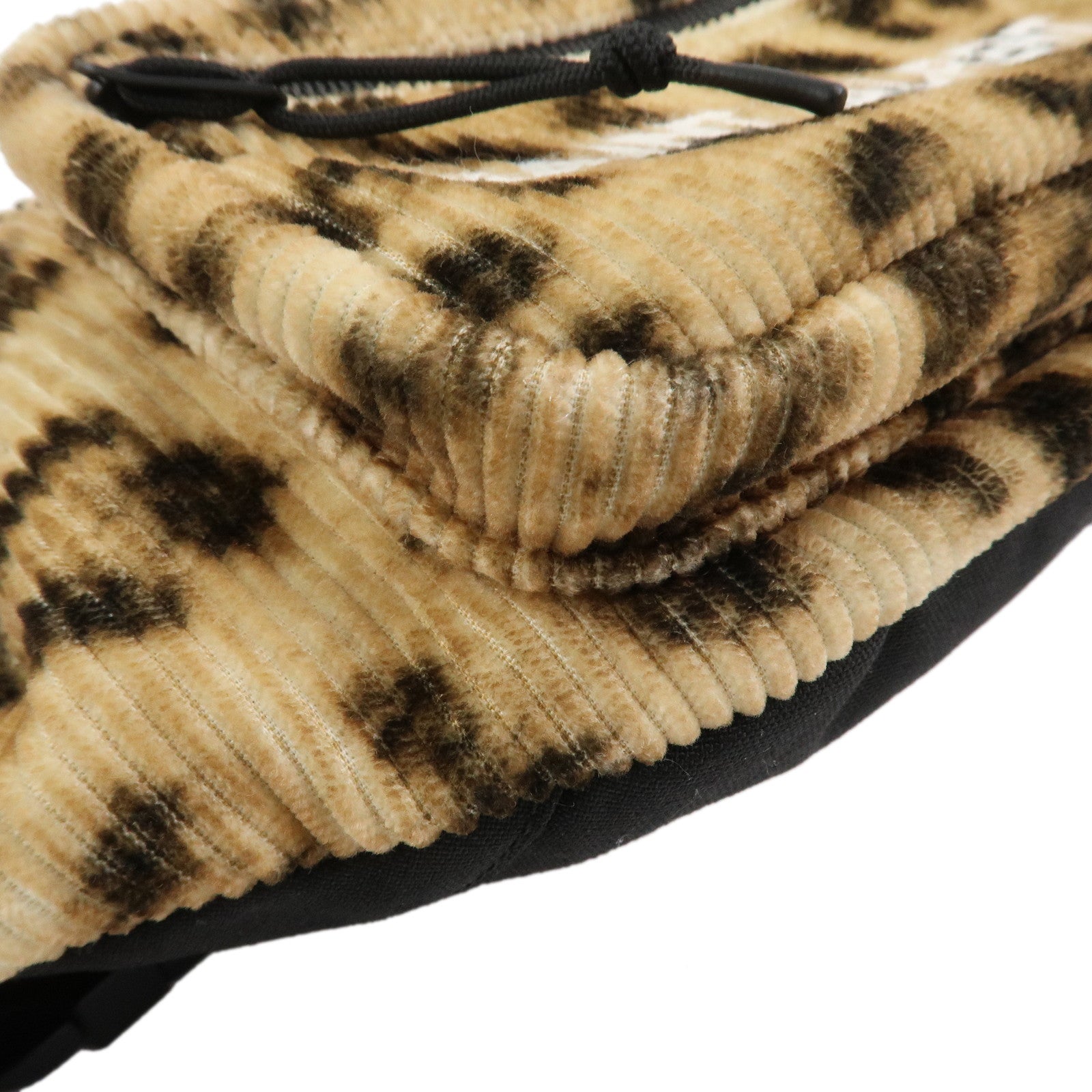 Saint Laurent Paris Corduroy Nylon NUX Body Bag Leopard 581375
