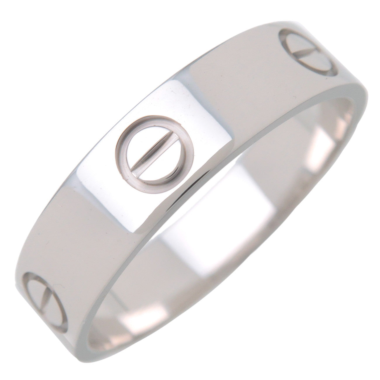 Cartier Love Ring #65 K18WG 750WG White Gold US11-11.5 EU64.5 Used