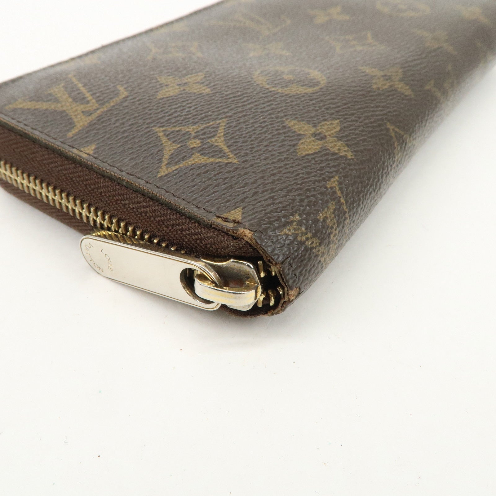 Louis Vuitton Set of 2 Monogram Canvas Round Zippy Long Wallet M60017 Used