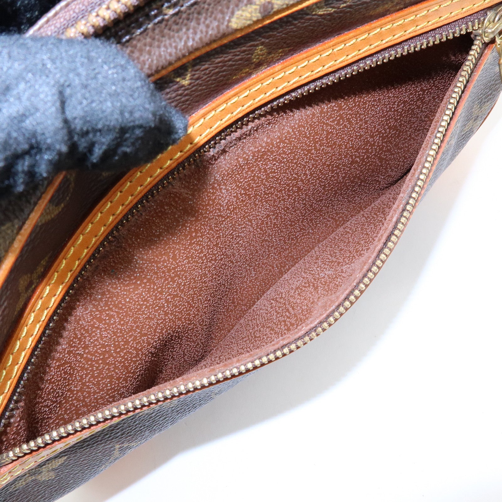 Louis Vuitton Monogram Marly Dragonne GM Clutch Bag Brown M51825