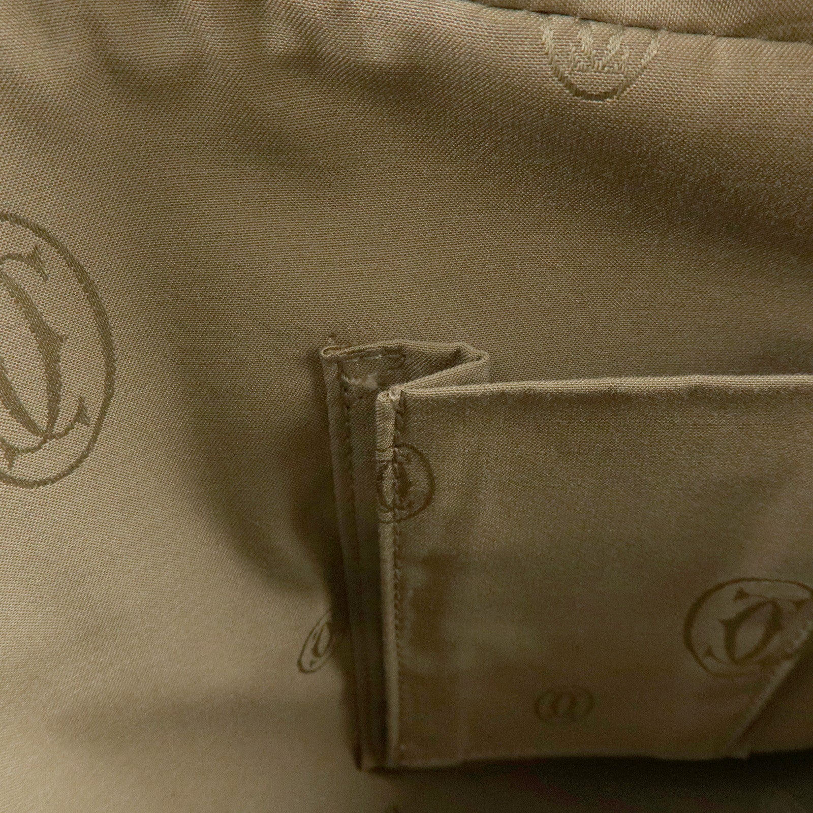 Cartier Marcello Leather 2Way Bag Shoulder Bag Hand Bag Ivory